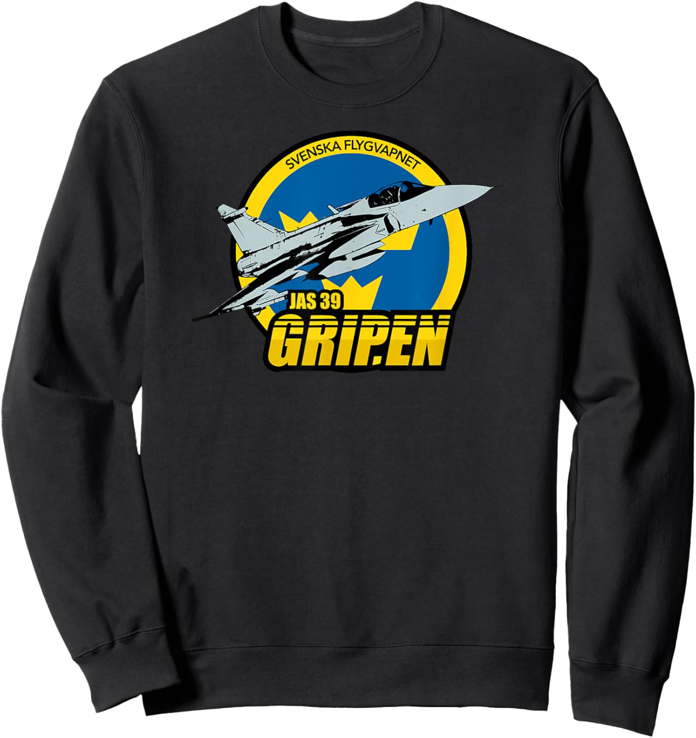 JAS 39 Gripen Sweatshirt - Sweatshirt | Black