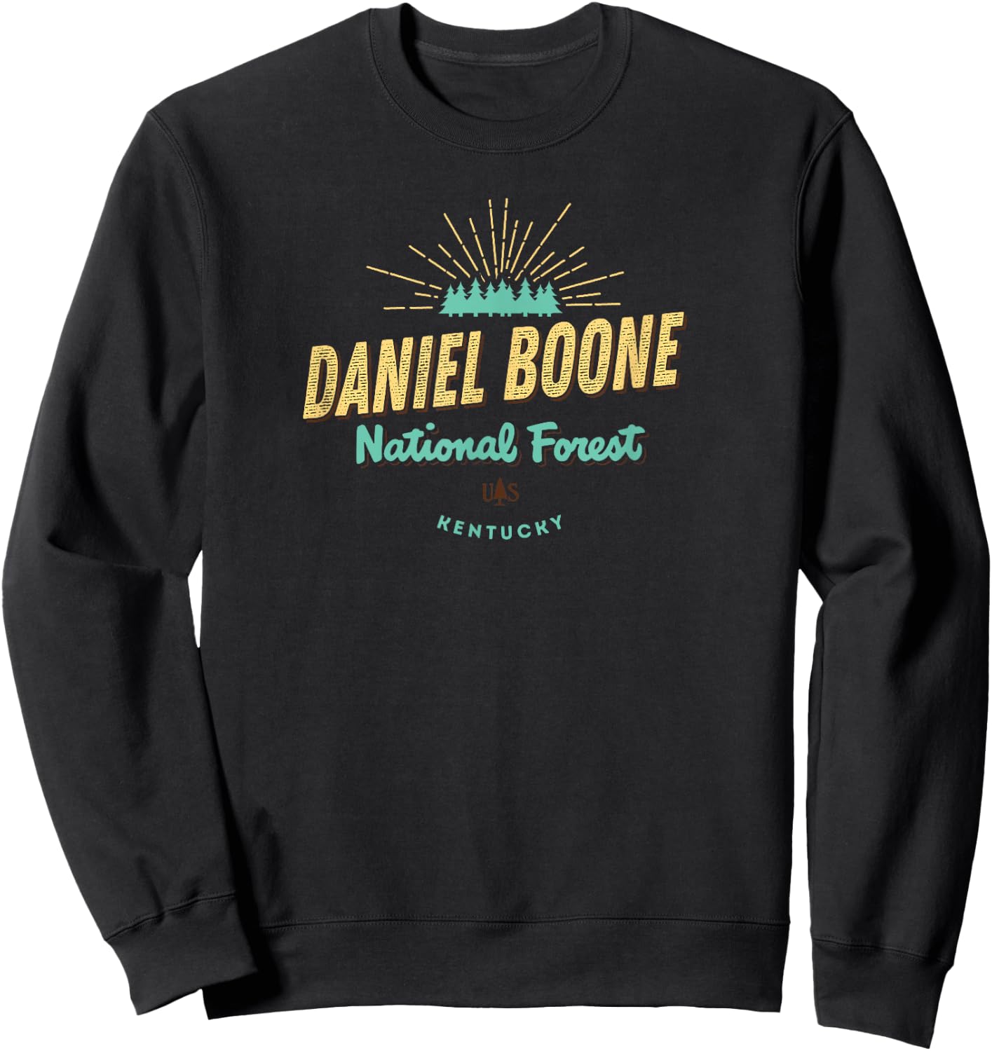 Daniel Boone National Forest Kentucky Shirt Sweatshirt - Sweatshirt | Black