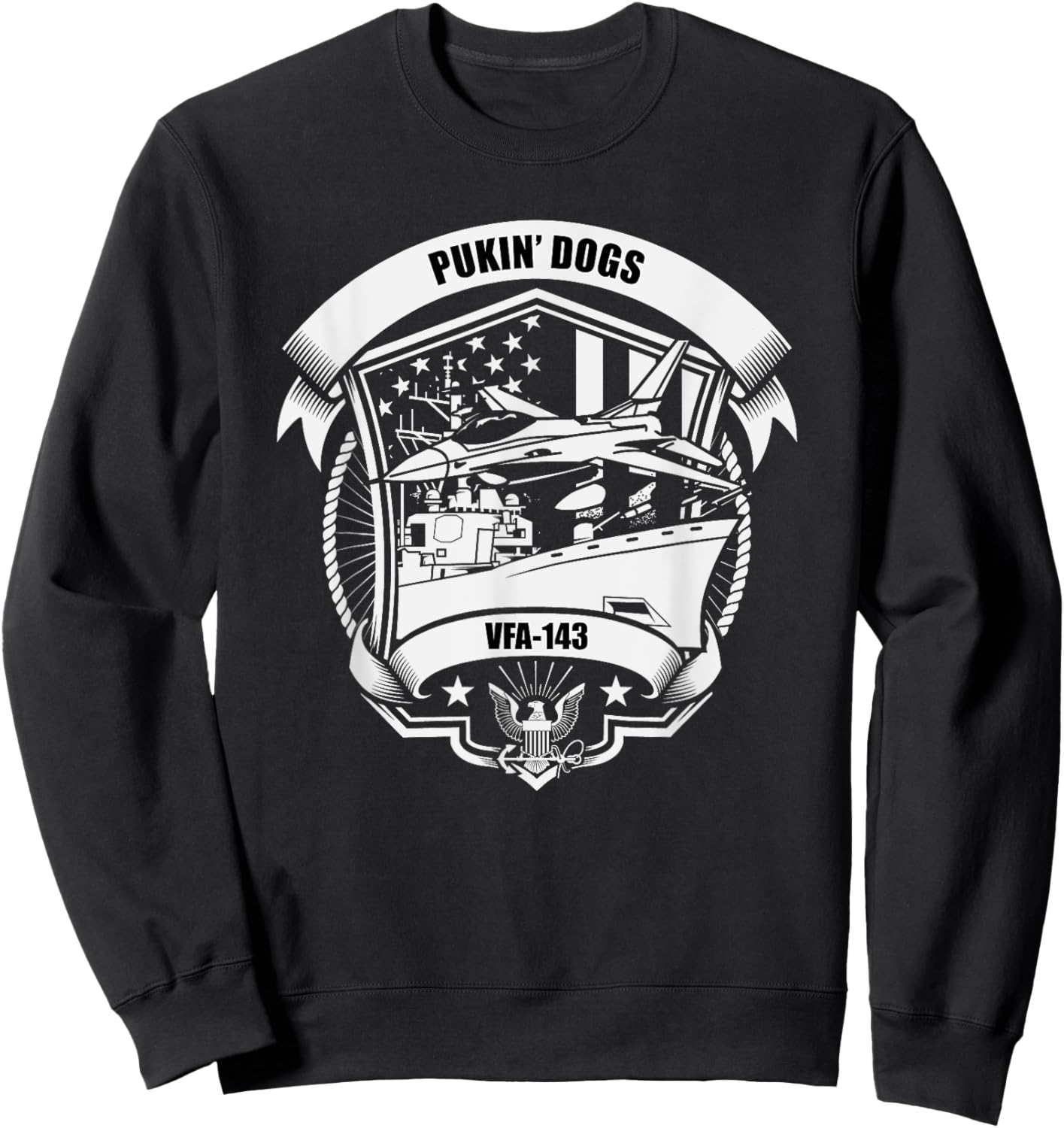VFA-143 Pukin' Dogs Sweatshirt - Sweatshirt | Black