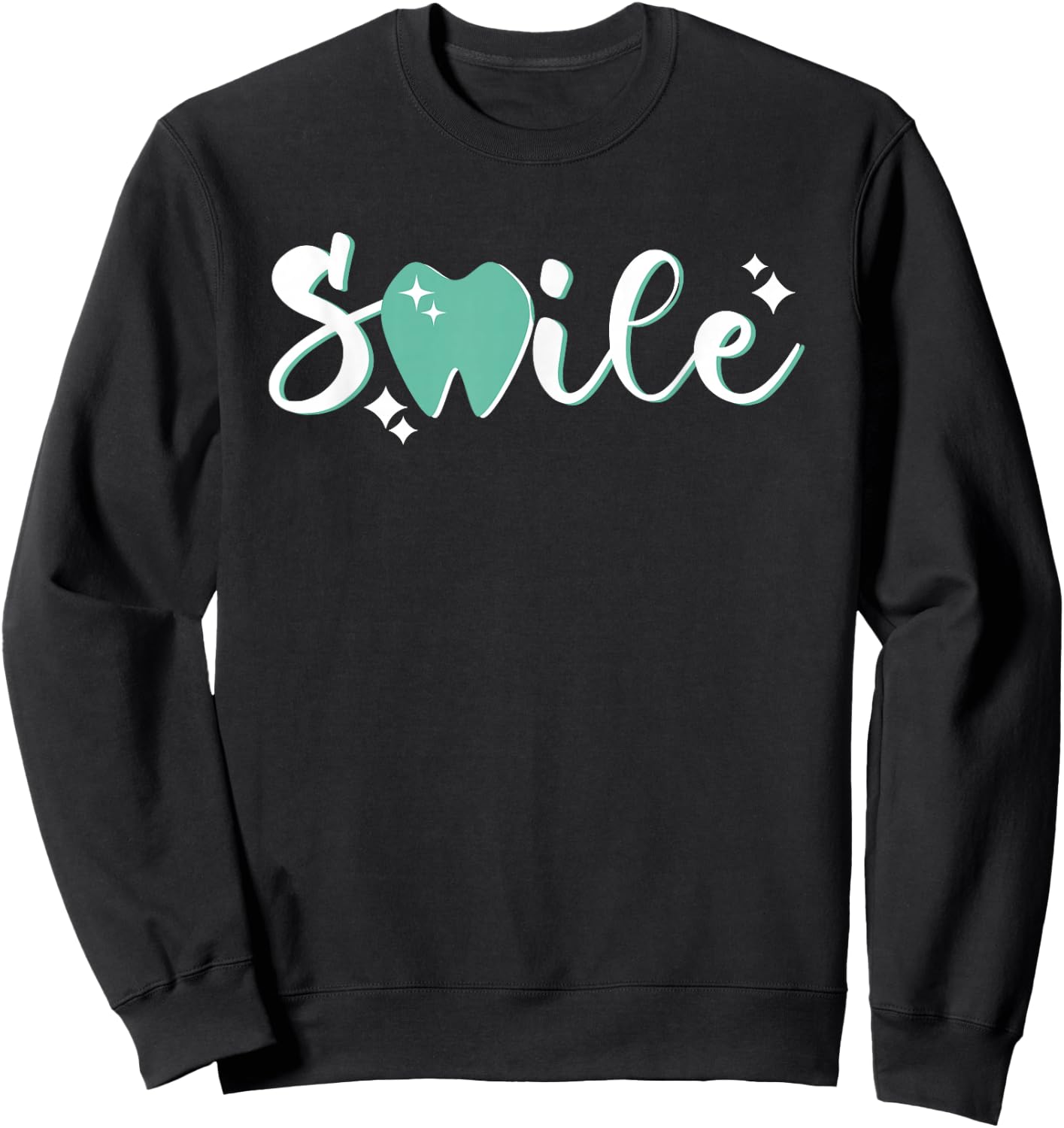 Smile Tooth | Dentistry Dental Assistant | Hygienist Dentist Sweatshirt - Sweatshirt | Black