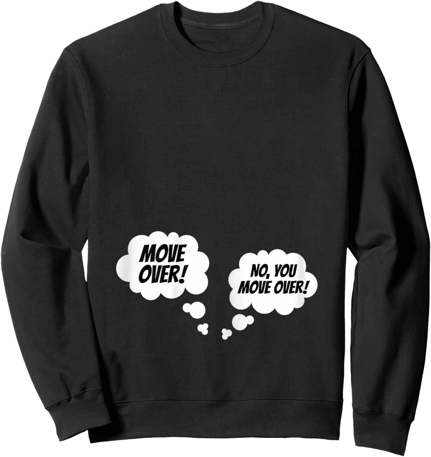 Pregnancy Announcement Future Mom Expecting Parents Dad Sweatshirt - Sweatshirt | Black