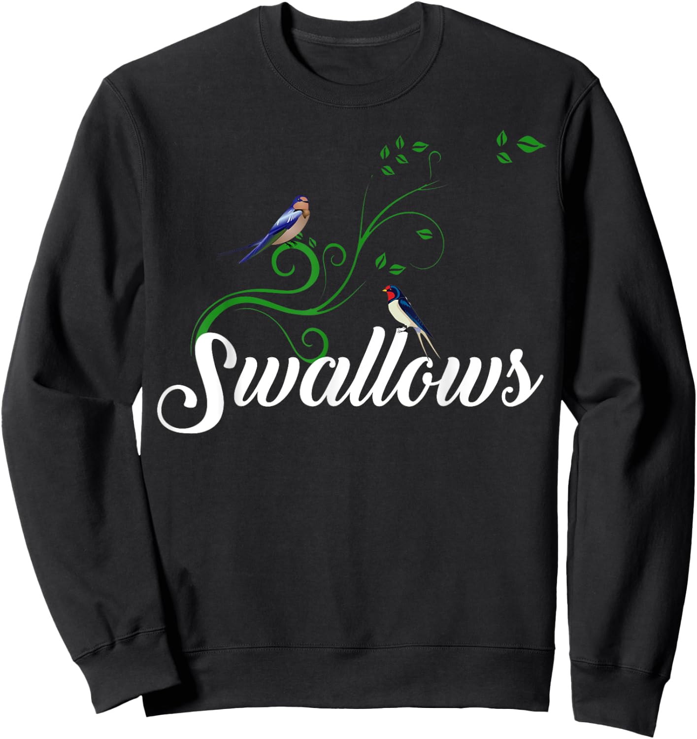 SWALLOWS! Funny Inappropriate Suggestive Sweatshirt - Sweatshirt | Black