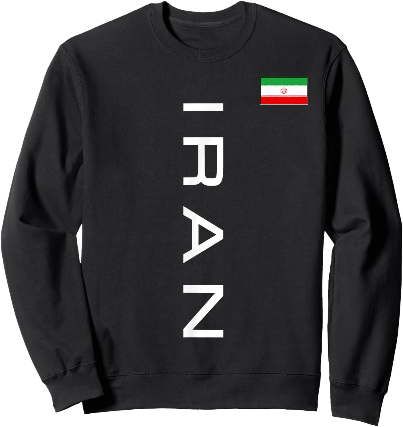 Iran Flag Iranian Athletic Games Sports Jersey Style Sweatshirt - Sweatshirt | Black