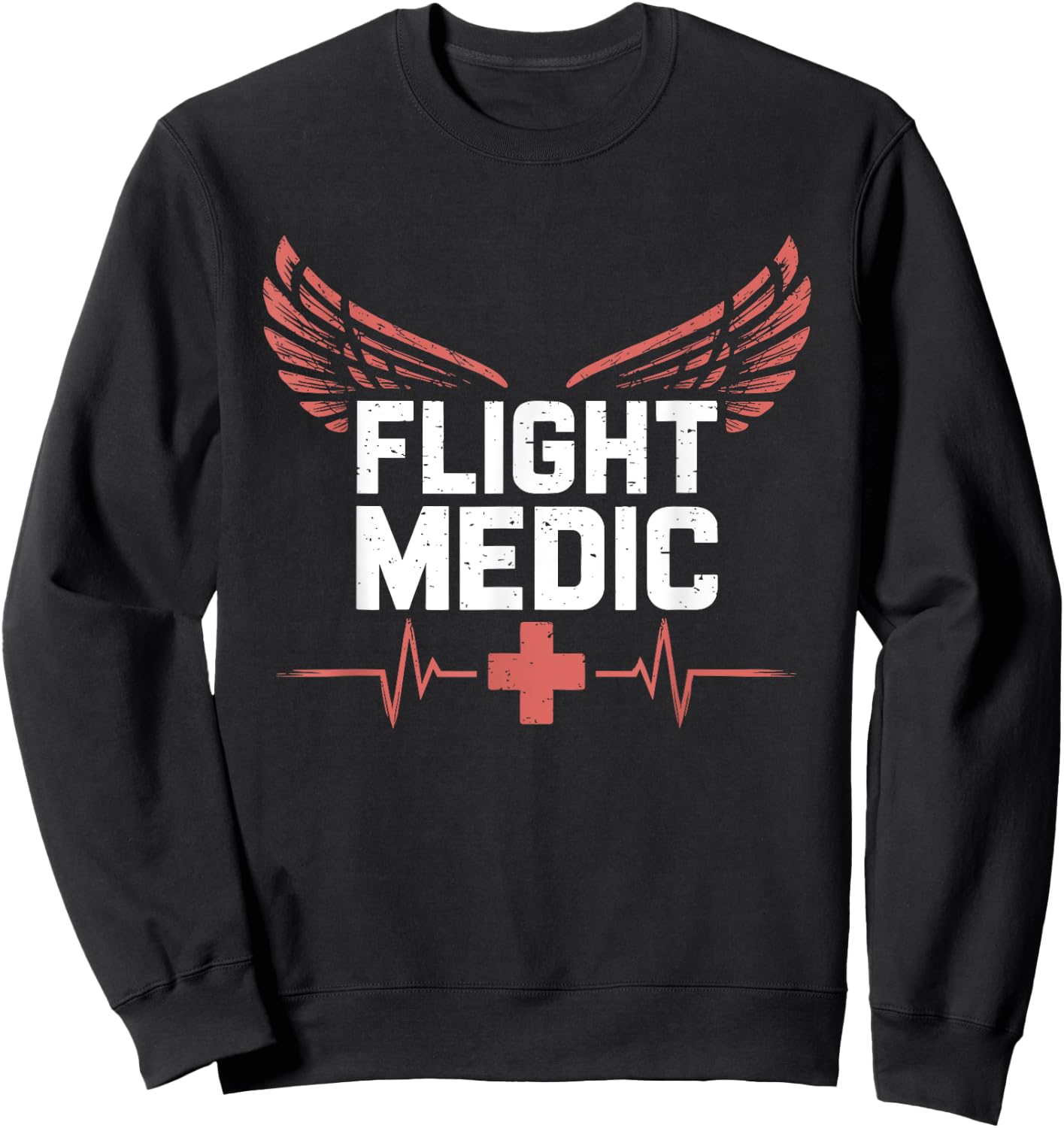 Flight Medic, Helicopter Nurse Response EMT Paramedic Sweatshirt - Sweatshirt | Black