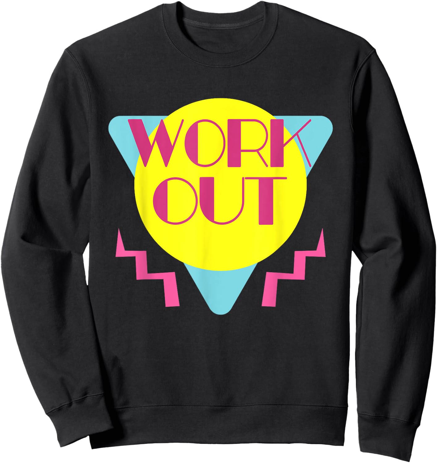 Retro 80s Workout Vintage 80's Gym Costume Party Sweatshirt - Sweatshirt | Black