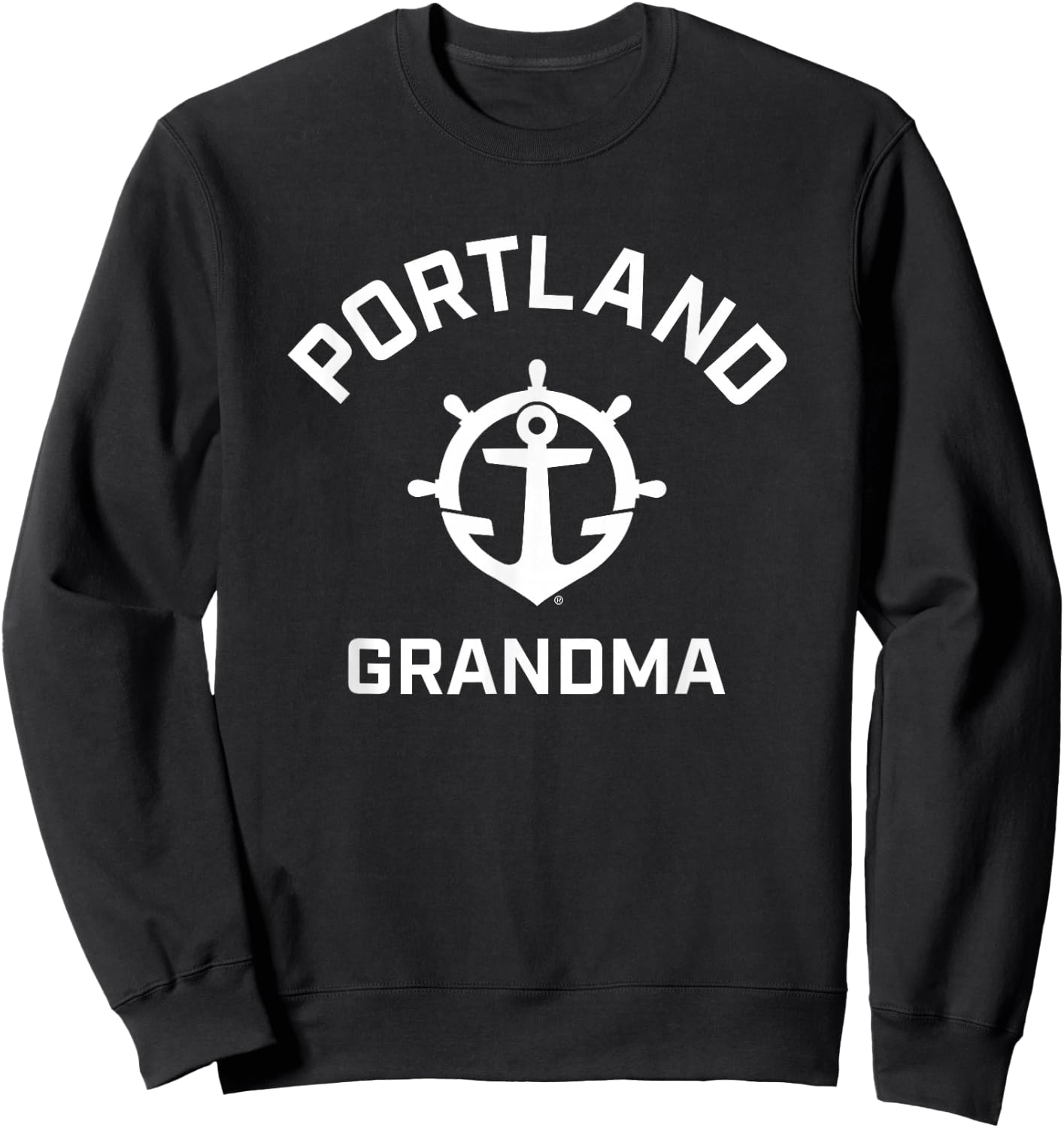 University of Portland Pilots Arched Grandma Sweatshirt - Sweatshirt | Black