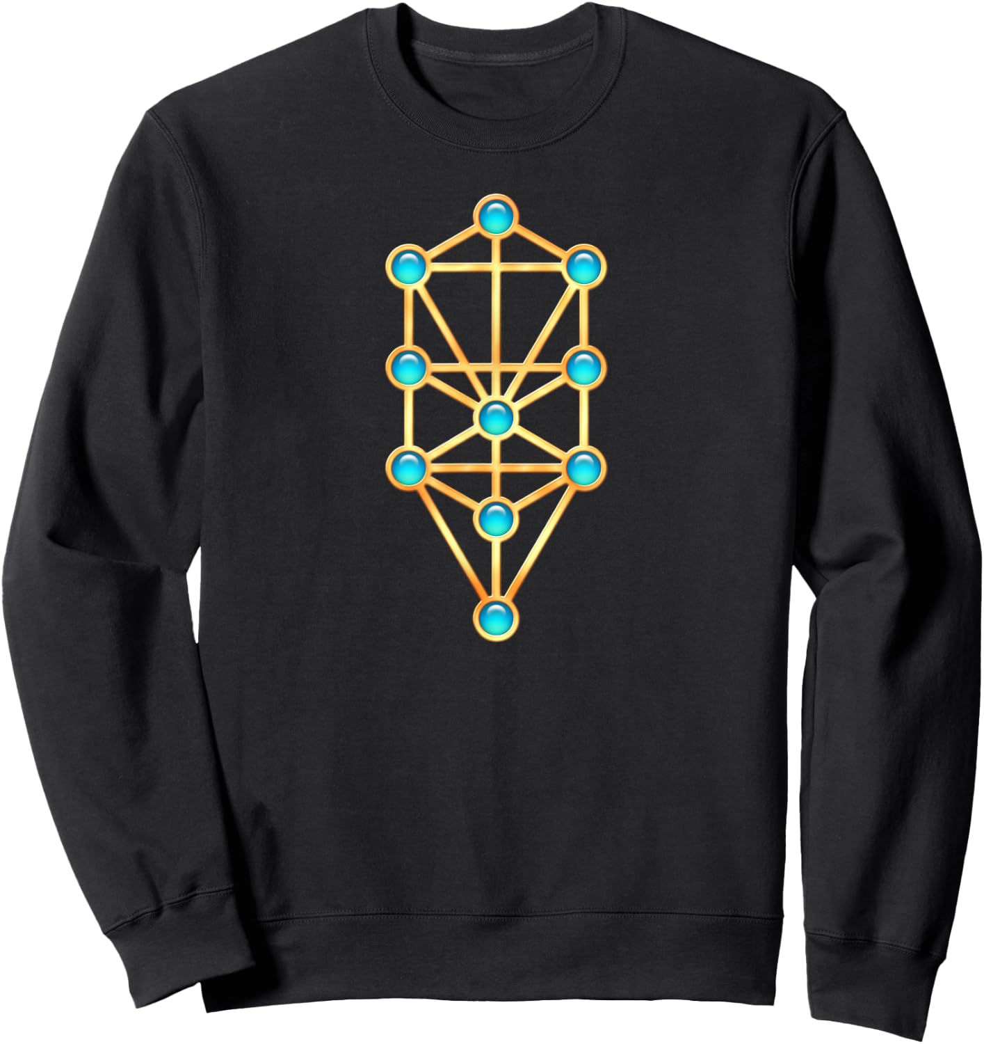 Tree of Life Sephiroth Mysticism Magic Esotericism Kabbalah Sweatshirt - Sweatshirt | Black