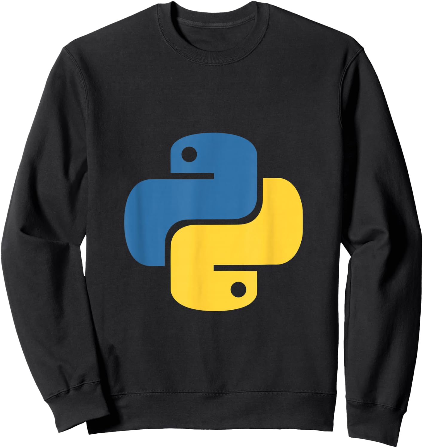 Official Python Logo for Developers Small Sweatshirt - Sweatshirt | Black