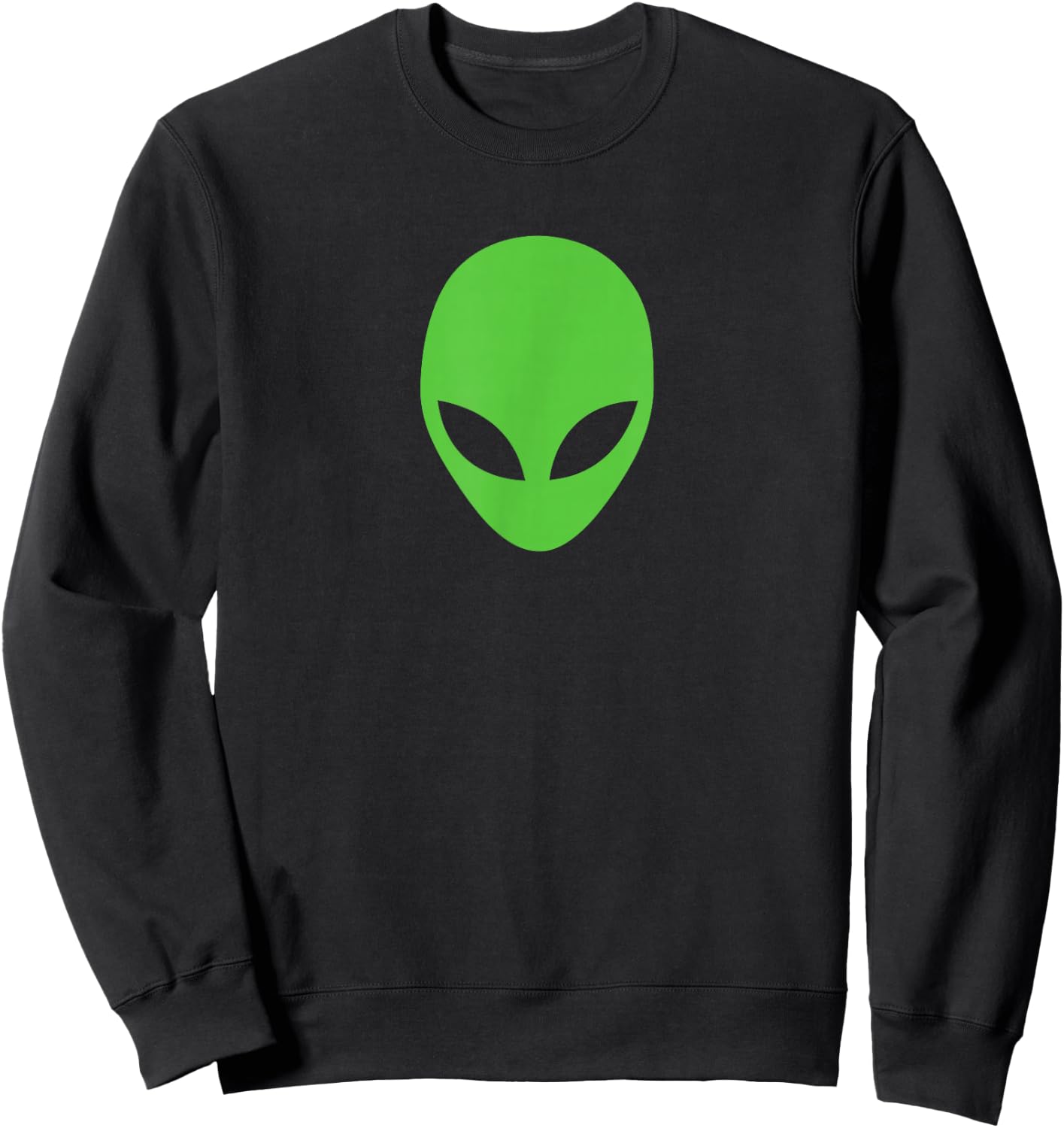 Alien Head Extraterrestrial Sweatshirt - Sweatshirt | Black