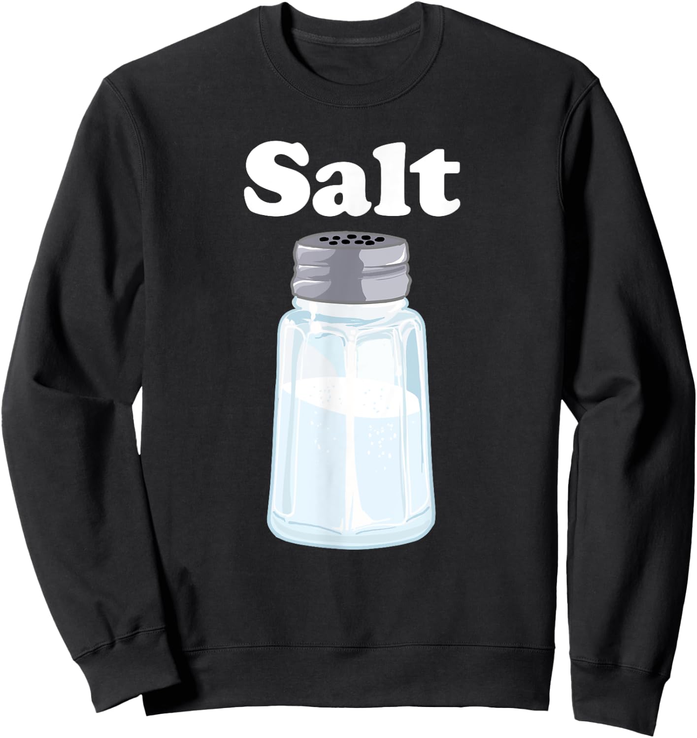 Salt for Salt and Pepper BFF Matching Halloween Costume Sweatshirt - Sweatshirt | Black