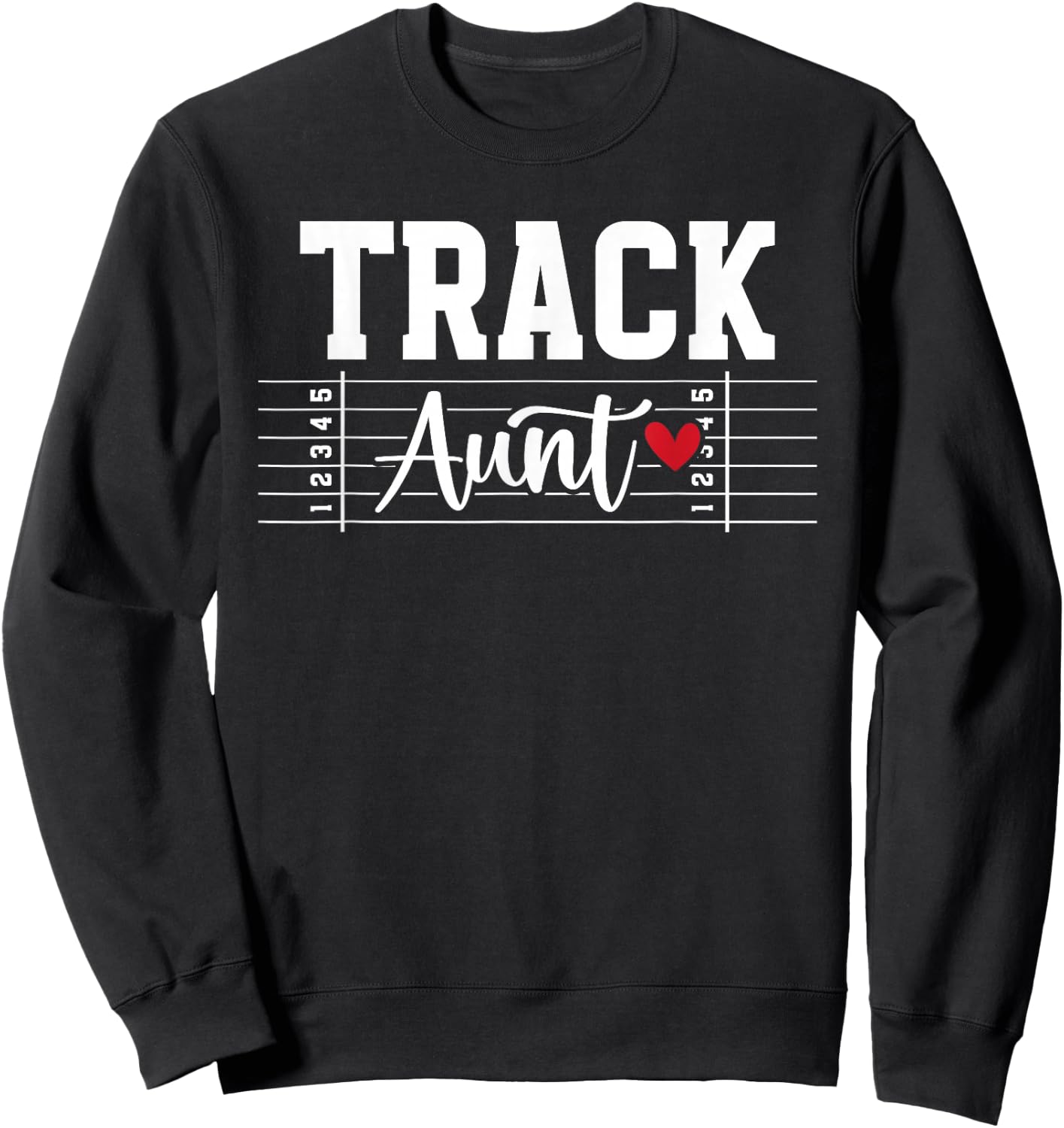 Track Aunt Proud Track And Field Aunt Track Auntie Sweatshirt - Sweatshirt | Black