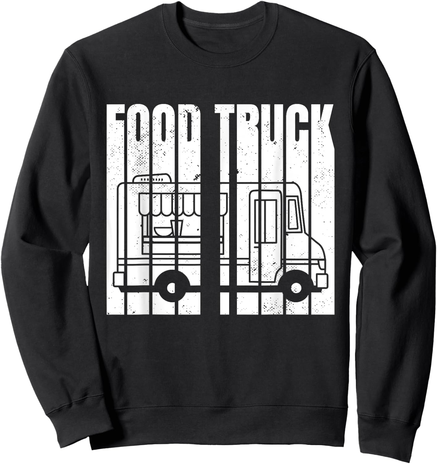 Vintage Food Truck Sweatshirt - Sweatshirt | Black