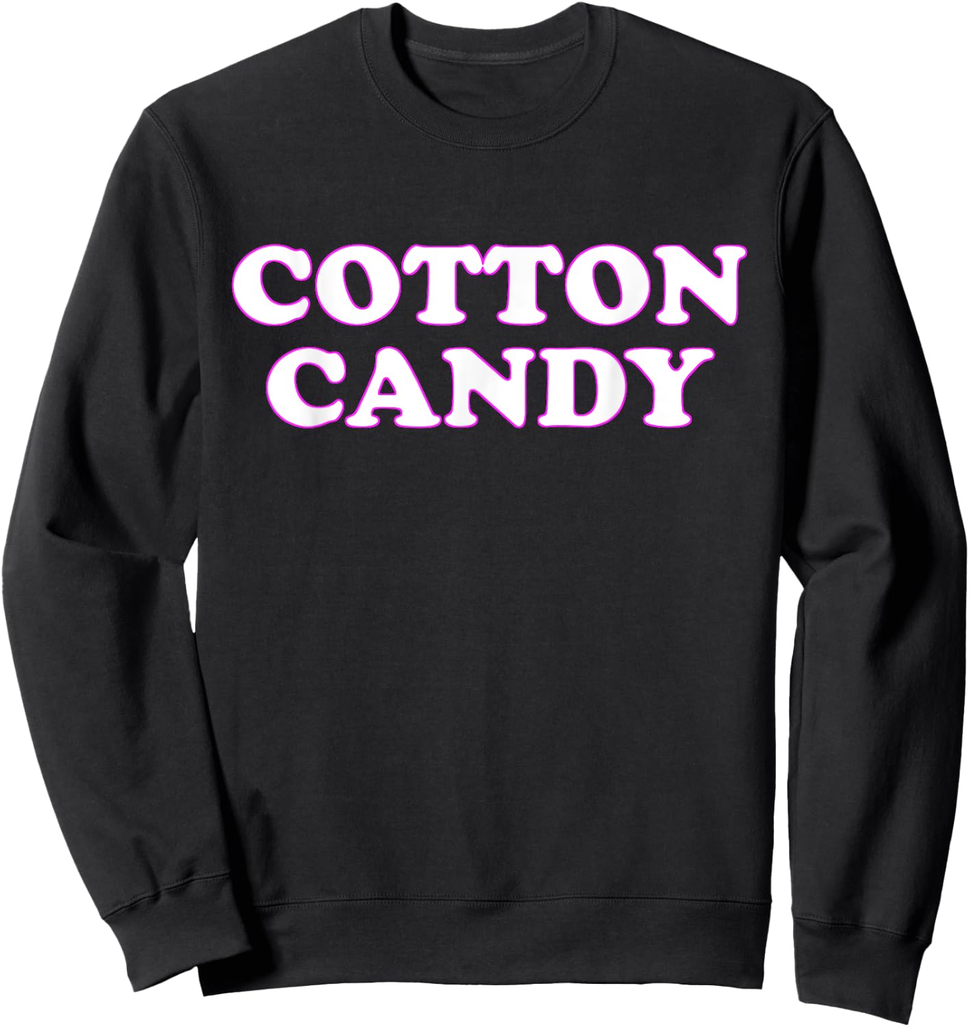 Cotton Candy Halloween Costume Pretend I'm Cotton Candy Sweatshirt - Sweatshirt | Black