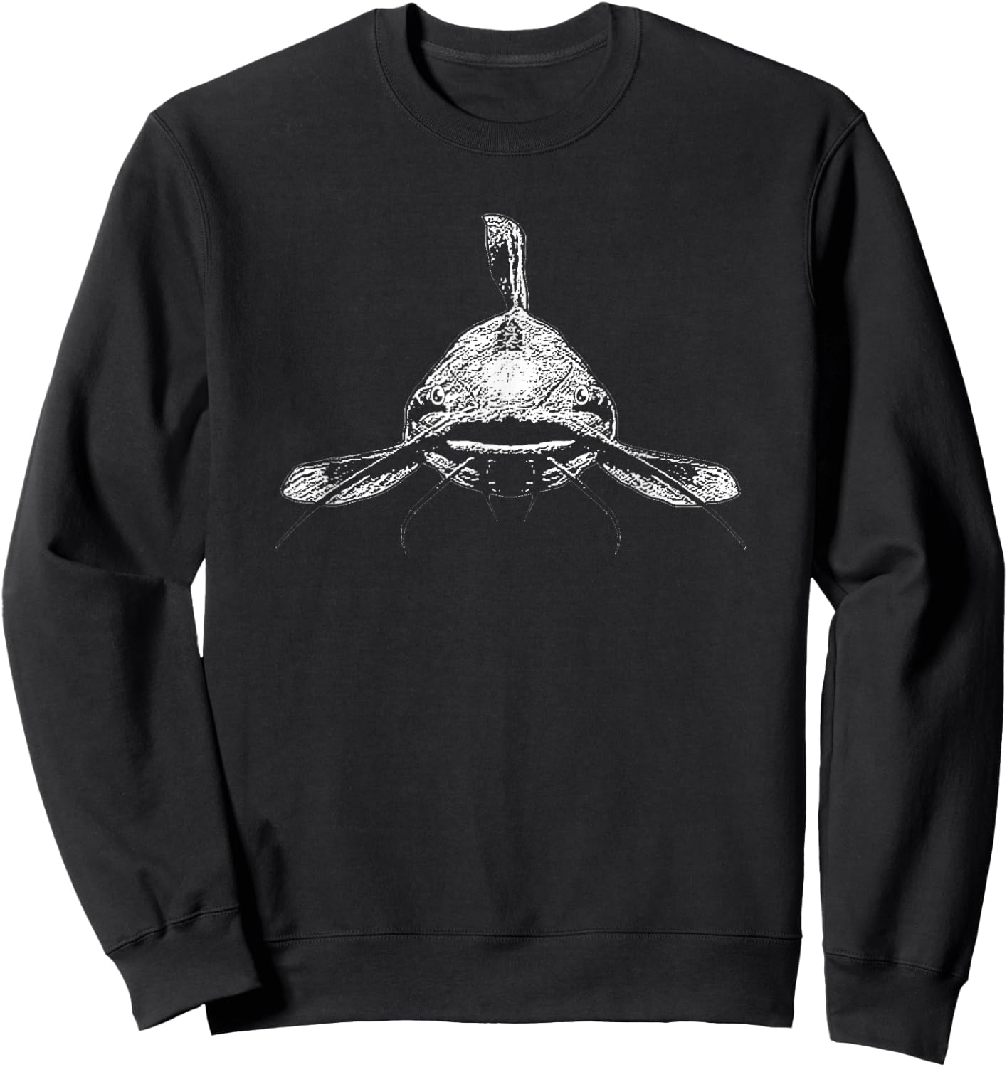Catfish Angler Catfishing | Cat Fish Fisherman Fishing Gifts Sweatshirt - Sweatshirt | Black