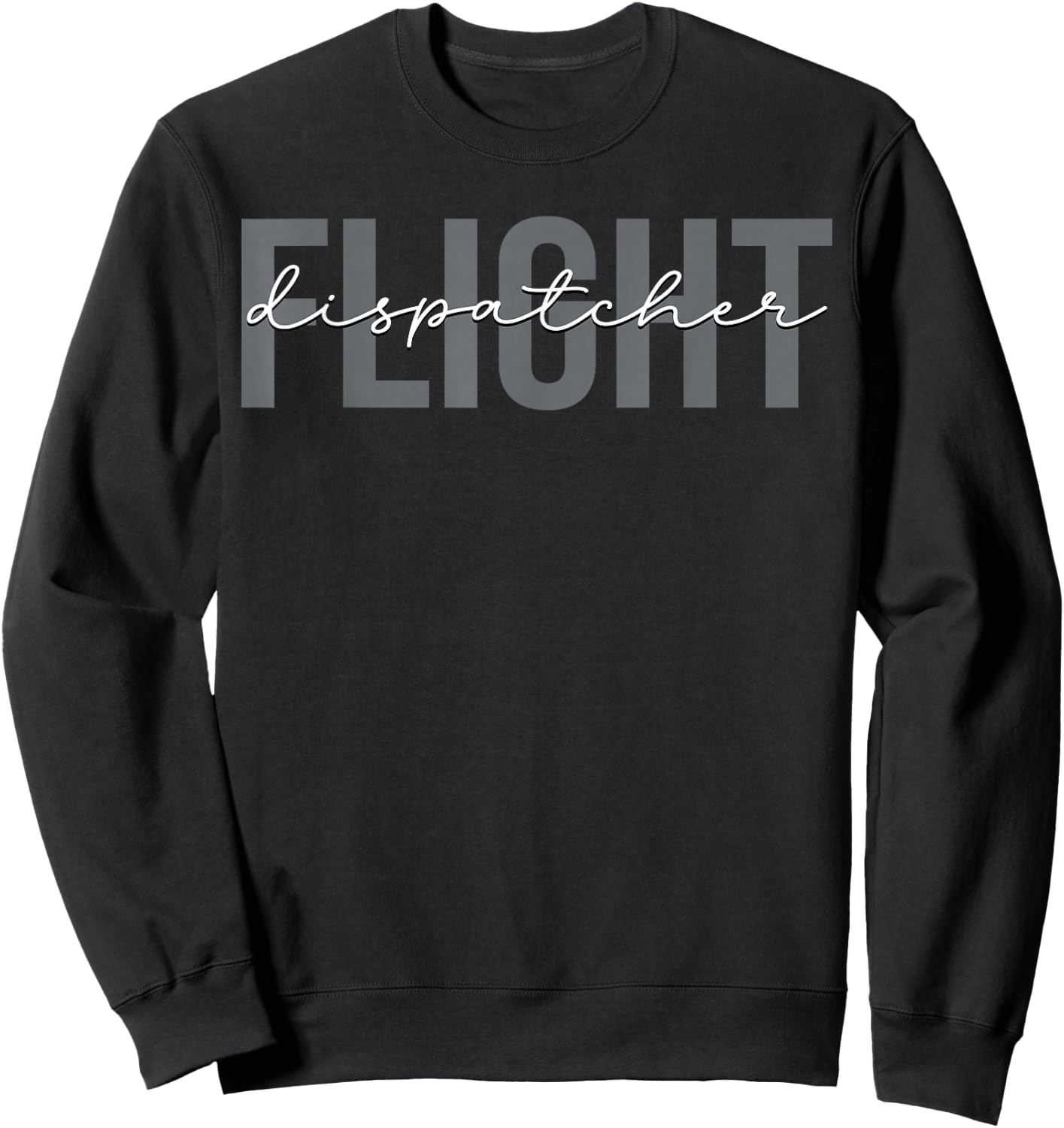 Flight Dispatcher Aviation Sweatshirt - Sweatshirt | Black