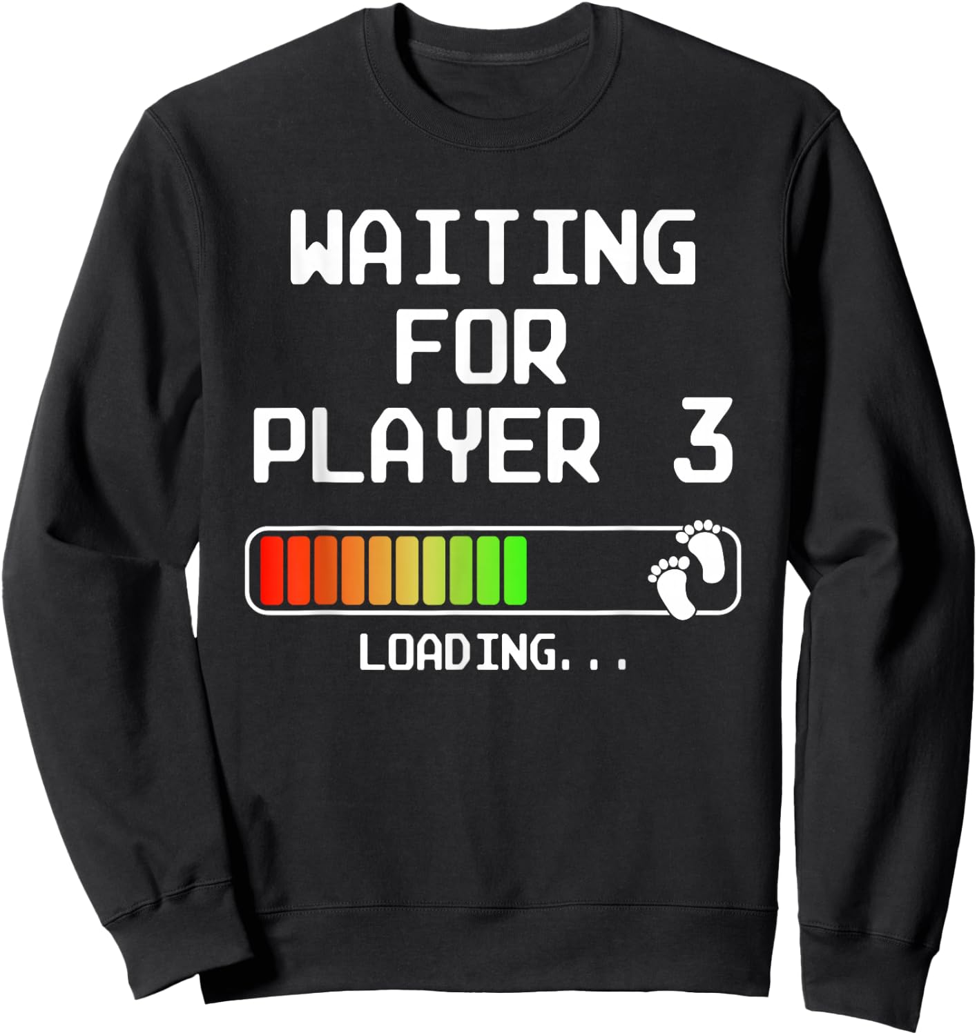 Expectant Dad To Be Gamer Pregnancy Announcement Player 3 Sweatshirt - Sweatshirt | Black