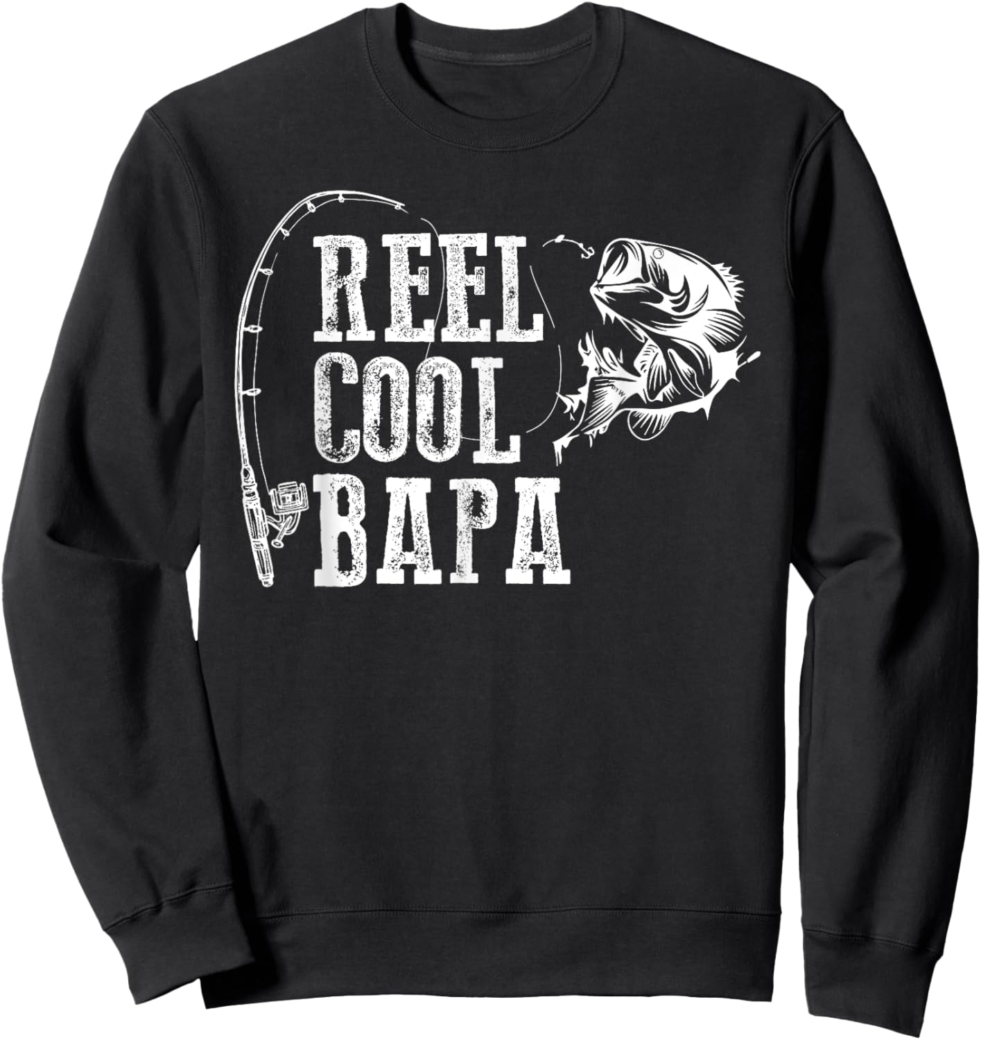 Bapa Fishing: Reel Cool Bapa Sweatshirt - Sweatshirt | Black