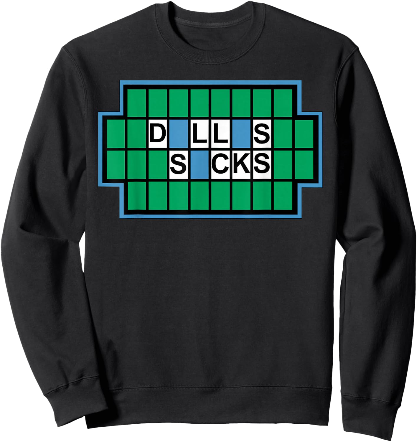 Miftees Dallas Sucks - I Hate Dallas Shirt - Men's Black Cotton Polyester Blend Classic Fit Short Sleeve - Small Sweatshirt - Sweatshirt | Black
