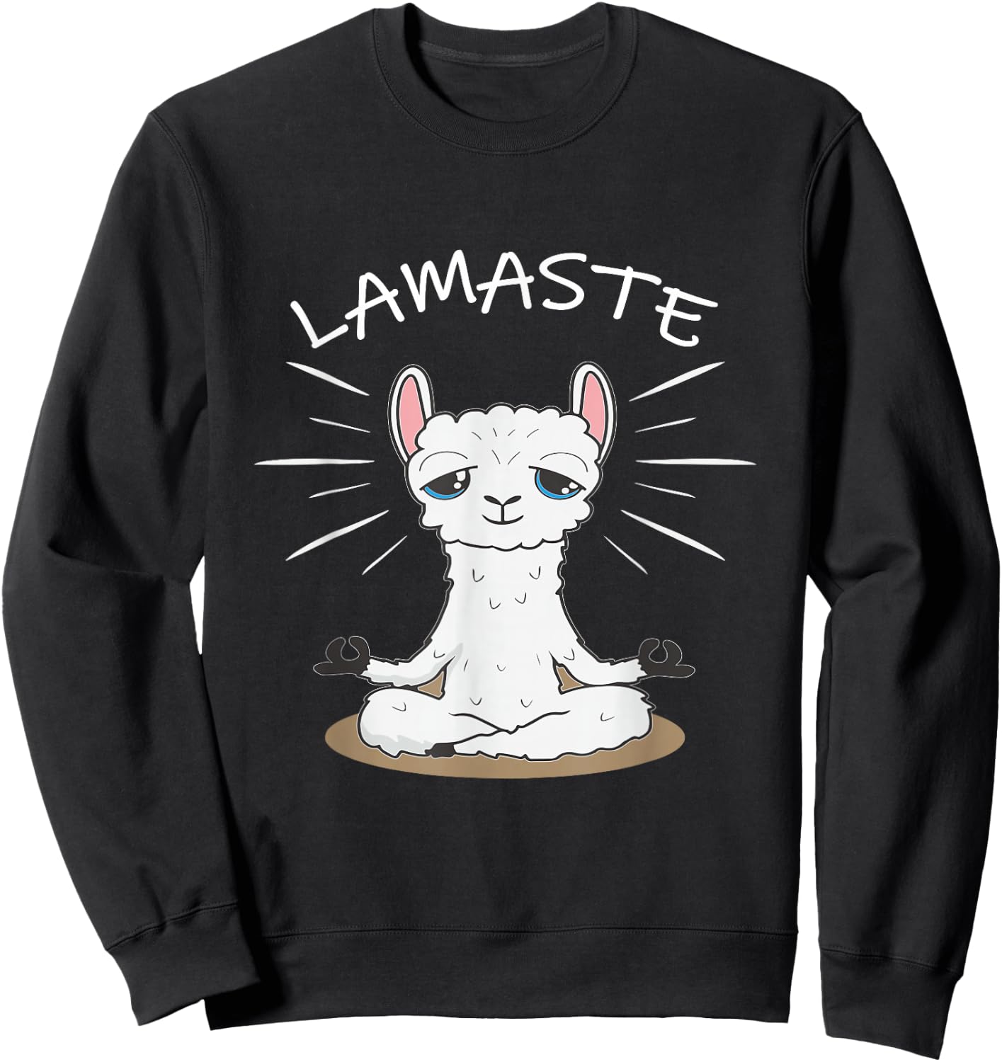 Lamaste Lama Yoga Meditation Om Sweatshirt - Sweatshirt | Black