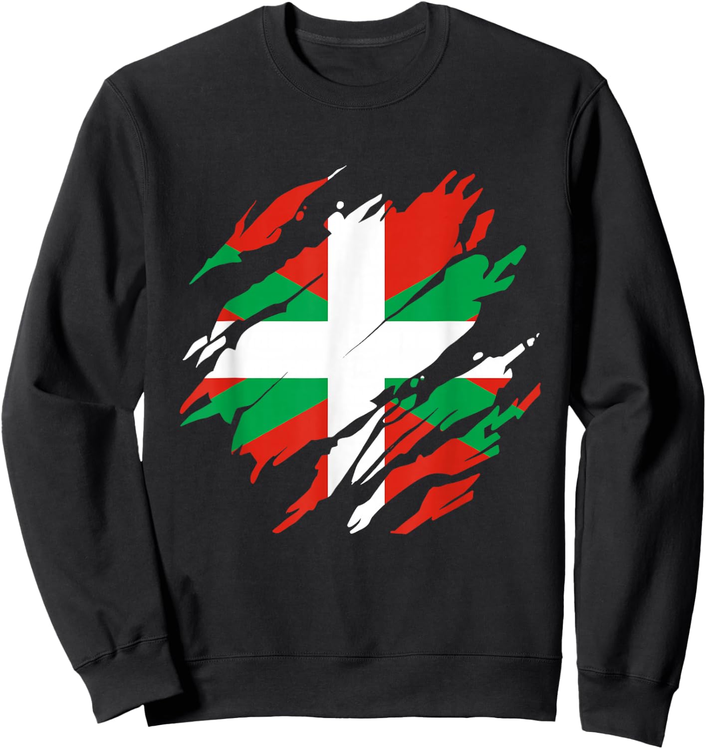 Basque Country Flag Sweatshirt - Sweatshirt | Black