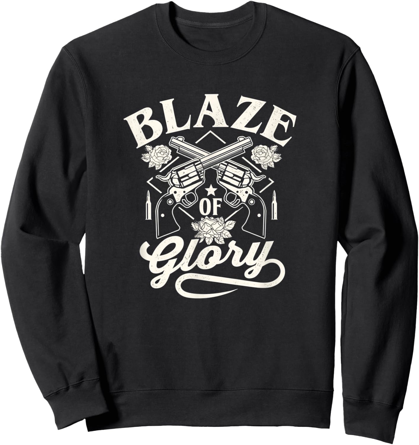 Summer Blaze of glory country rodeo 4th of July Women Men Sweatshirt - Sweatshirt | Black