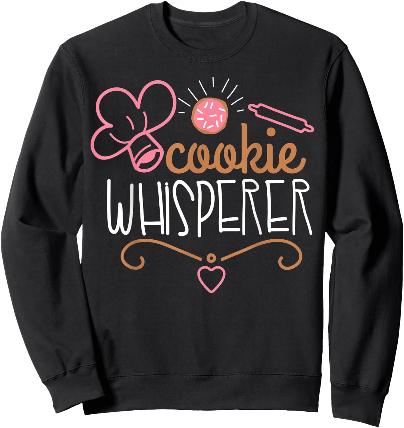 Cookie Whisperer Design Cookie Decorating Design Sweatshirt - Sweatshirt | Black
