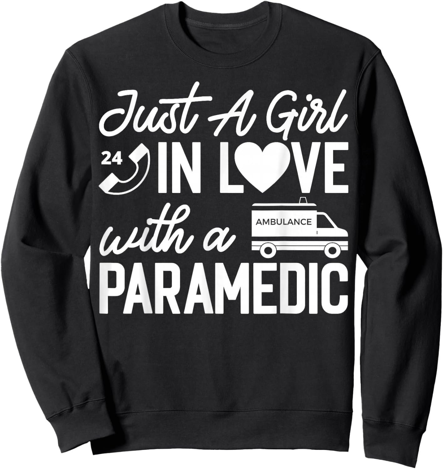 Paramedic Wife Apparel - Best Funny Paramedics Design Sweatshirt - Sweatshirt | Black