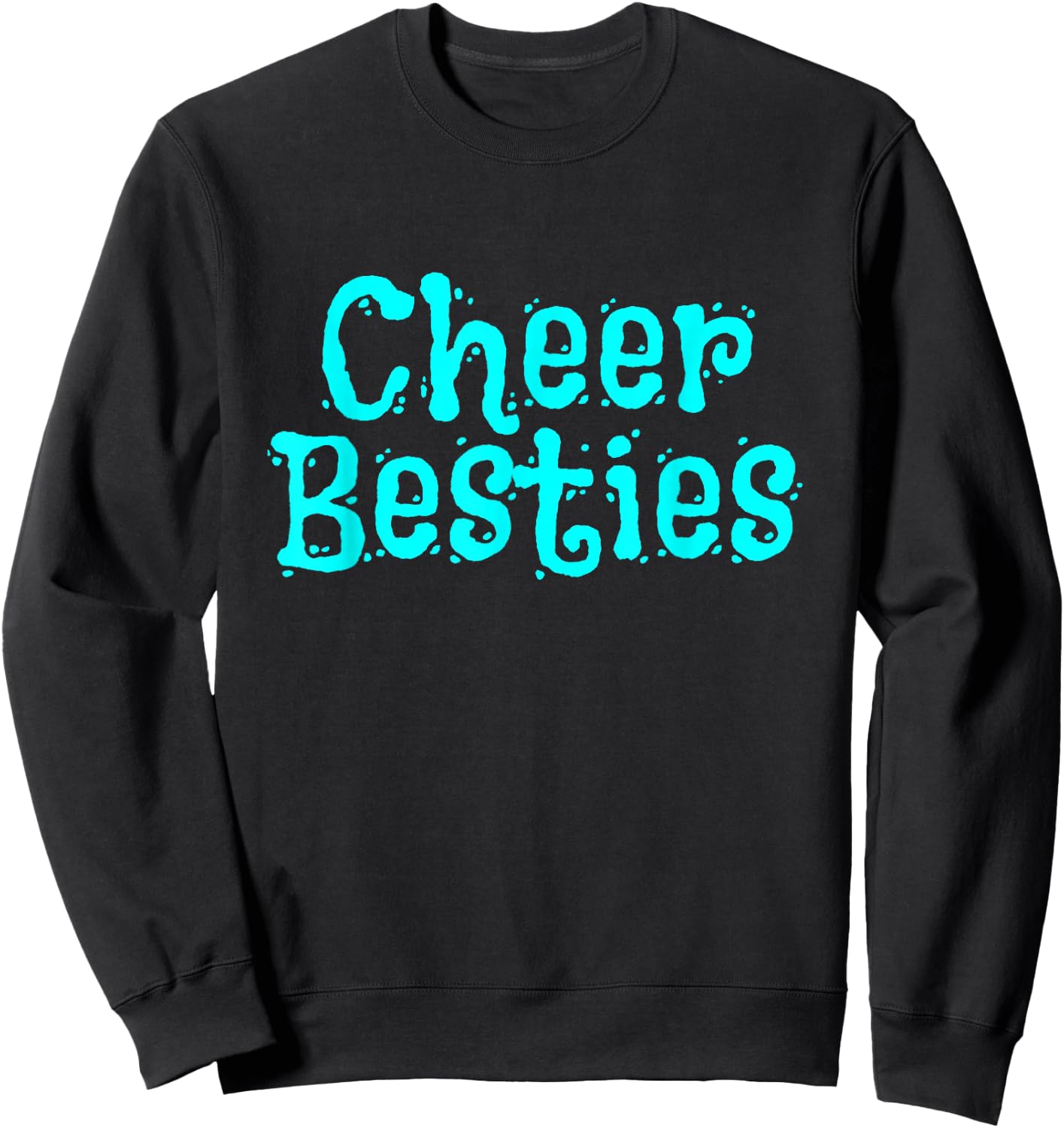 Best Cheer Friend Cheerleader Besties Sweatshirt - Sweatshirt | Black
