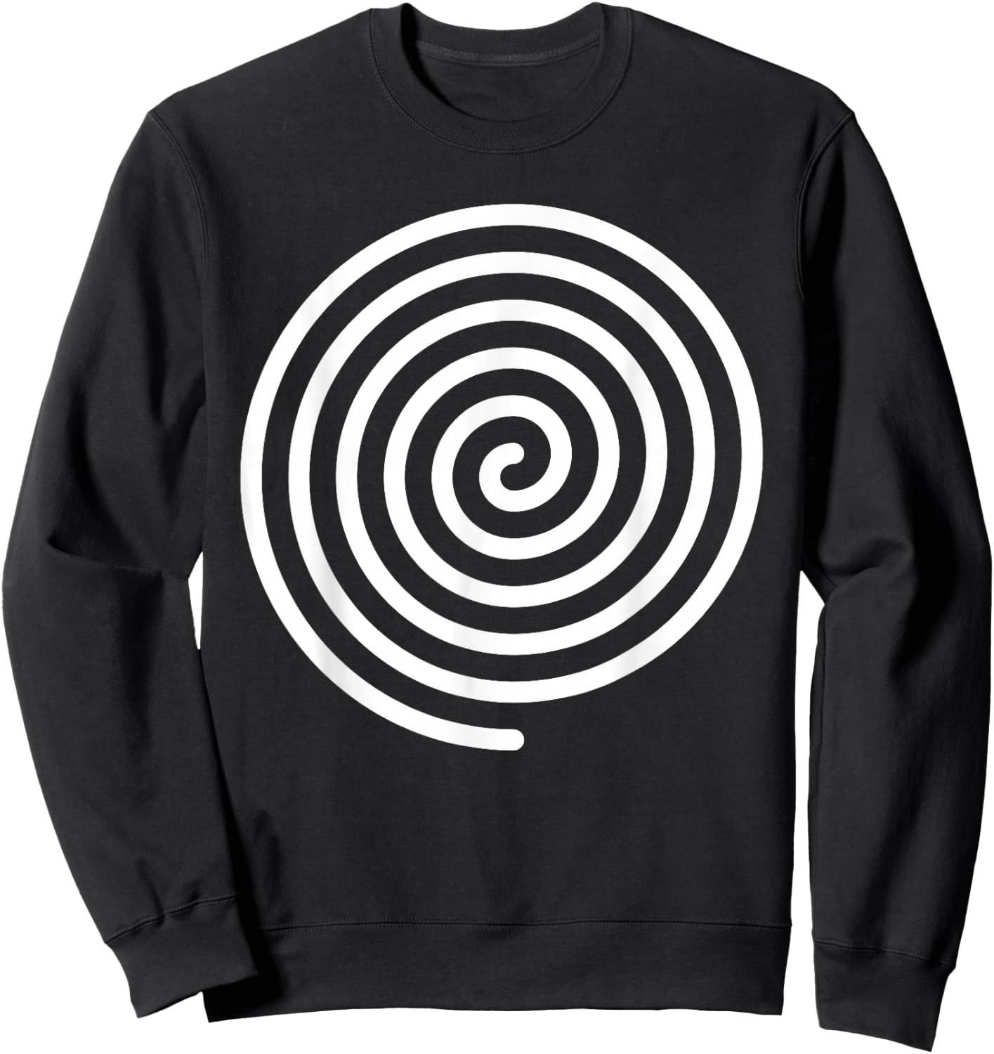 Hypnotic Spiral Gyro Graphic And Spinning Top Design Artist Sweatshirt - Sweatshirt | Black