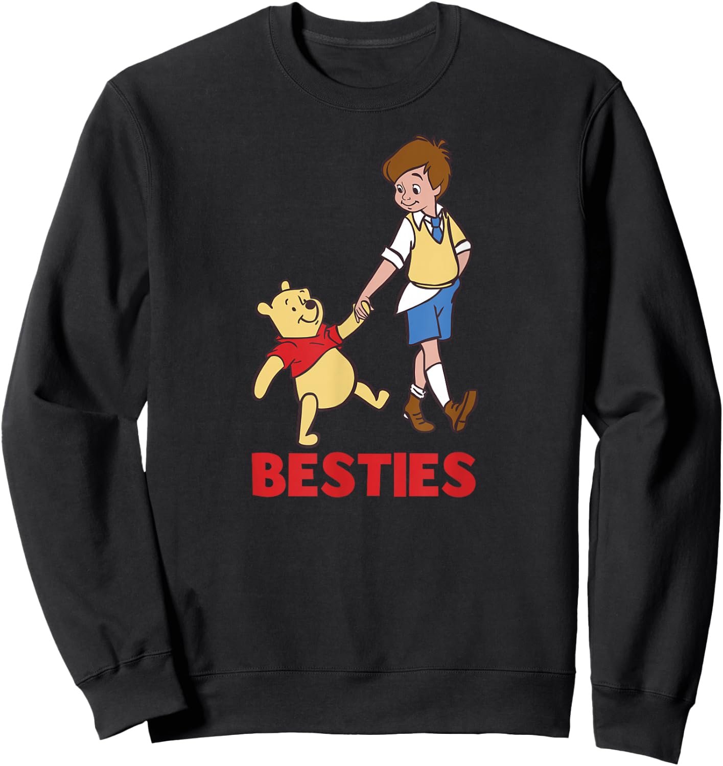 Winnie the Pooh - Christopher Robin Pooh Besties Sweatshirt - Sweatshirt | Black