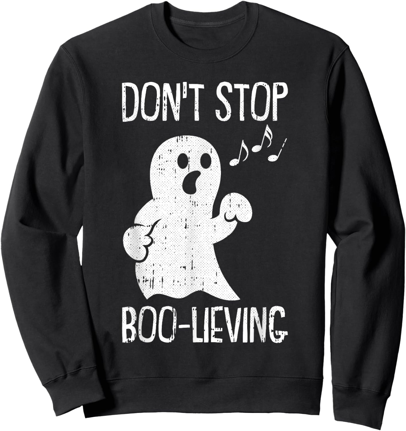 Ghost Boo Lazy Halloween Costume Funny Pun Ghoul Spirit Sweatshirt - Sweatshirt | Black
