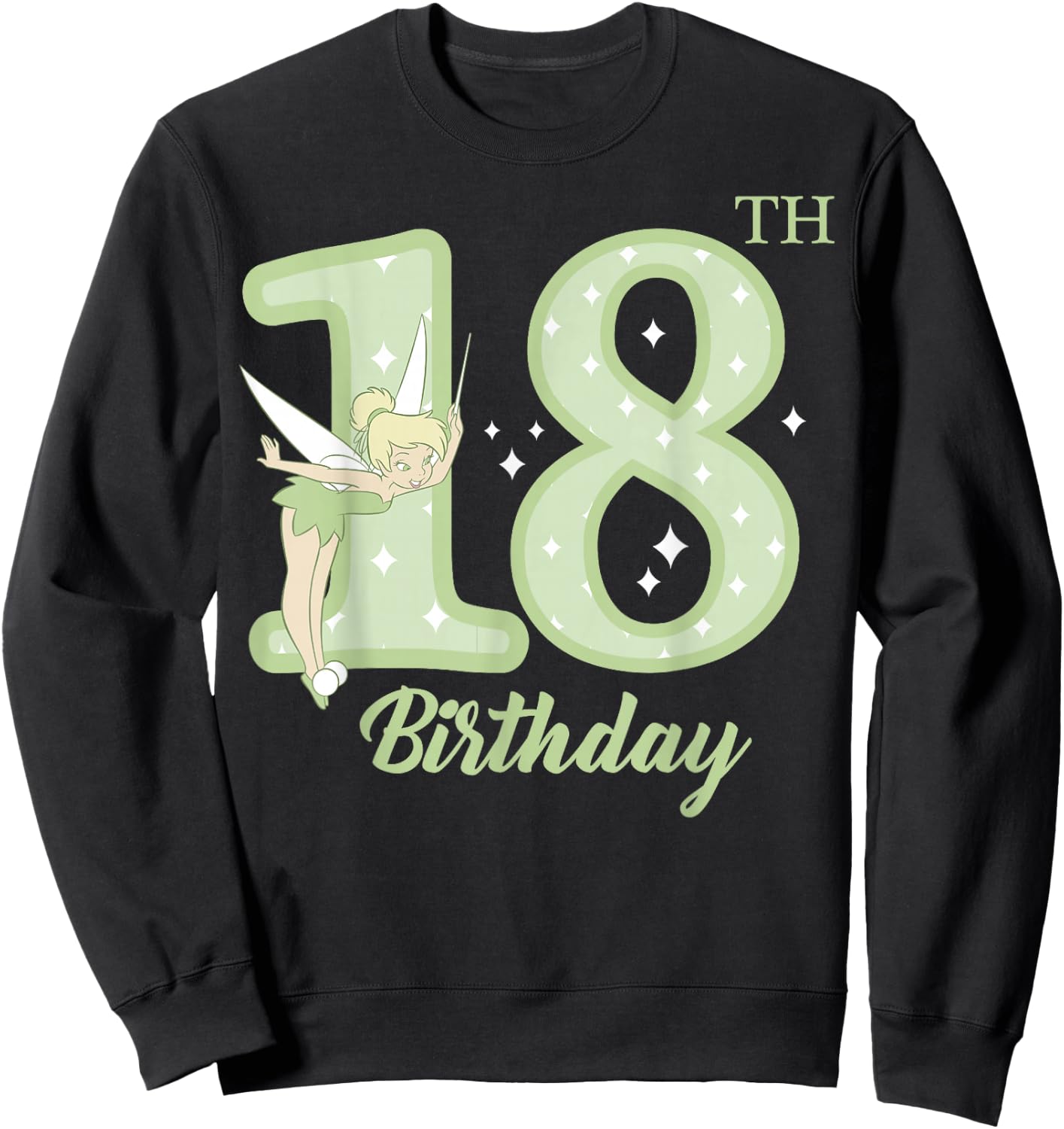 Disney Peter Pan 18th Birthday Tinkerbell Portrait Sweatshirt - Sweatshirt | Black