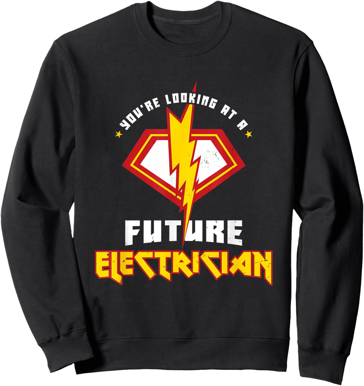 Future Electrician Electrical Engineer Lineman Kids Son Sweatshirt - Sweatshirt | Black