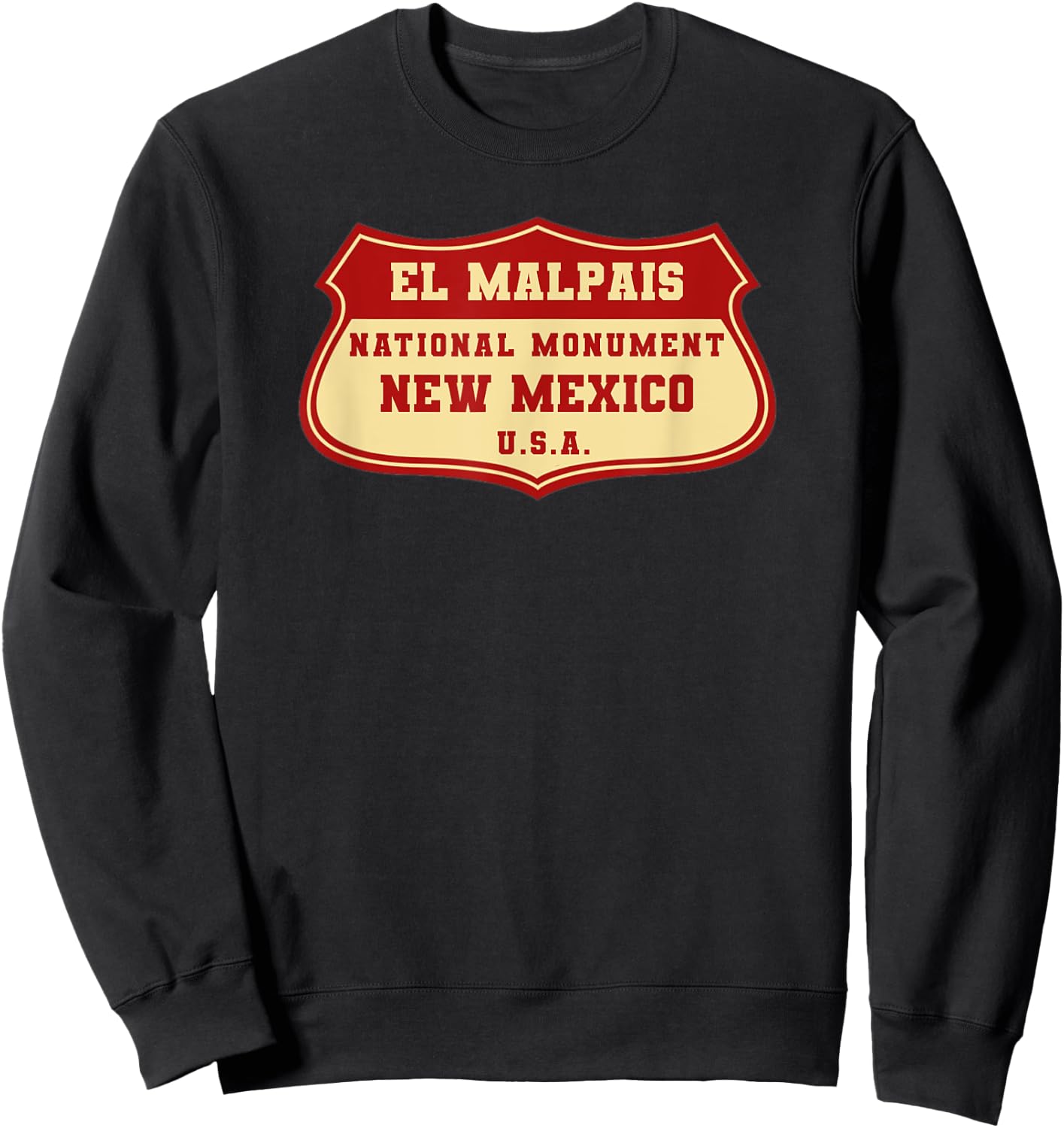New Mexico El Malpais National Monument Sweatshirt - Sweatshirt | Black
