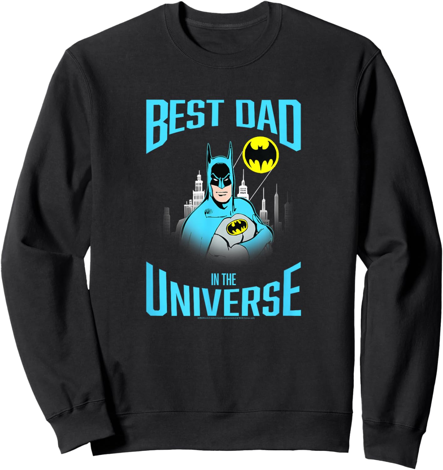 DC Comics Batman Best Dad in The Universe Sweatshirt - Sweatshirt | Black