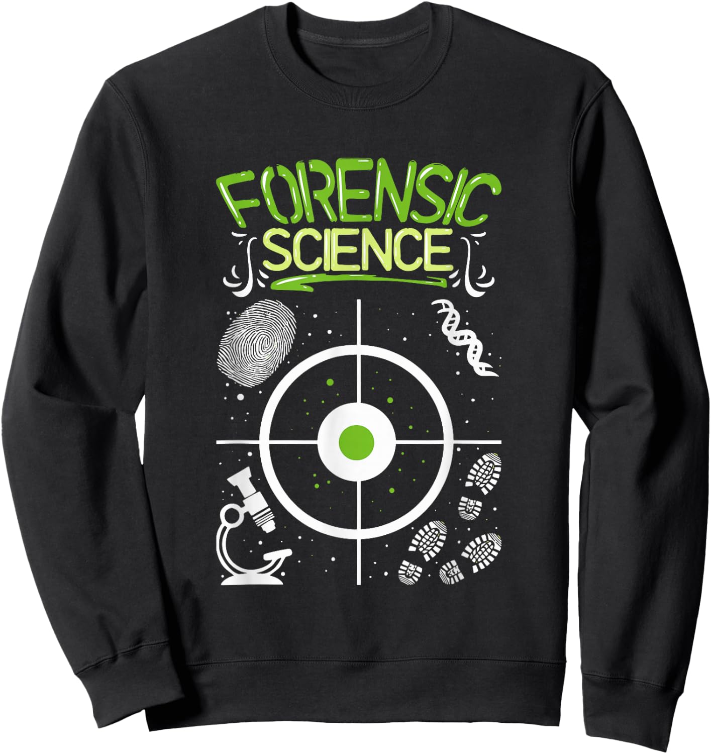 Crime Scene Forensic Science Gift Forensic Detective Sweatshirt - Sweatshirt | Black