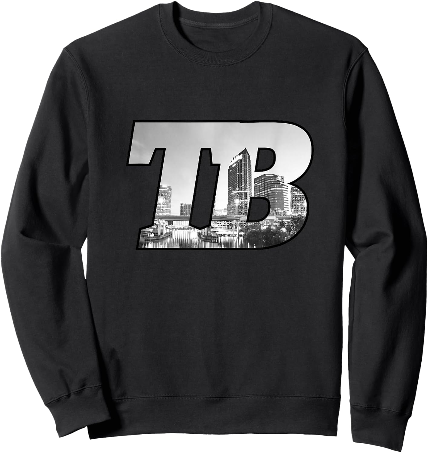 TB Tampa Bay City Skyline of Tampa Bay Florida Sweatshirt - Sweatshirt | Black