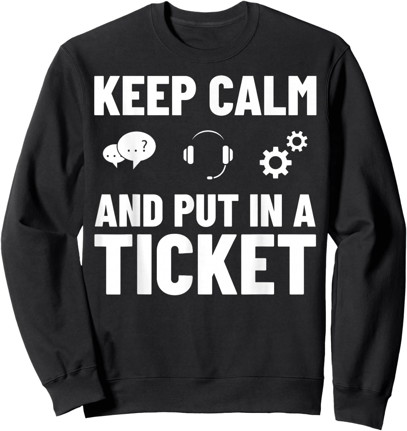 Tech Support IT Technical Engineer Helpdesk Sweatshirt - Sweatshirt | Black
