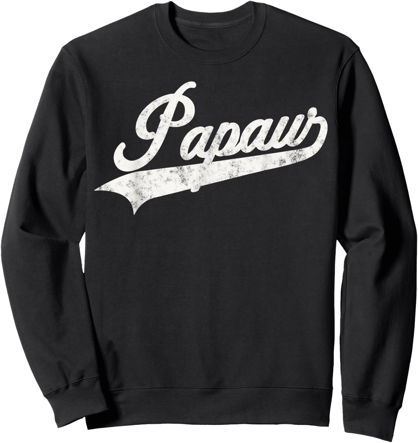 Papaw Retro Style Funny Father’s day Gift Dad Grandpa Sweatshirt - Sweatshirt | Black