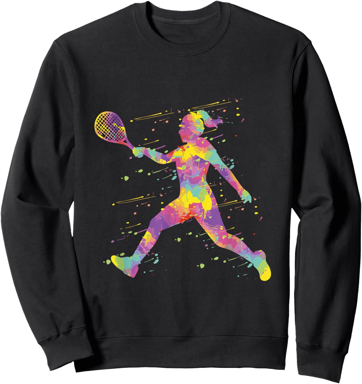 Tennis Girl's Tennis Player Sweatshirt - Sweatshirt | Black