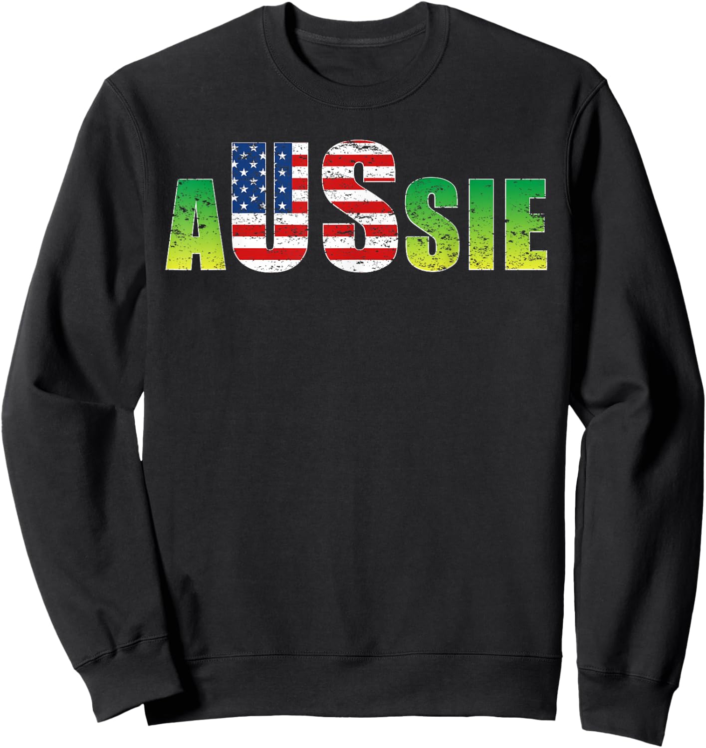 Australia United States Shirt Aussie America Lover Gift Sweatshirt - Sweatshirt | Black