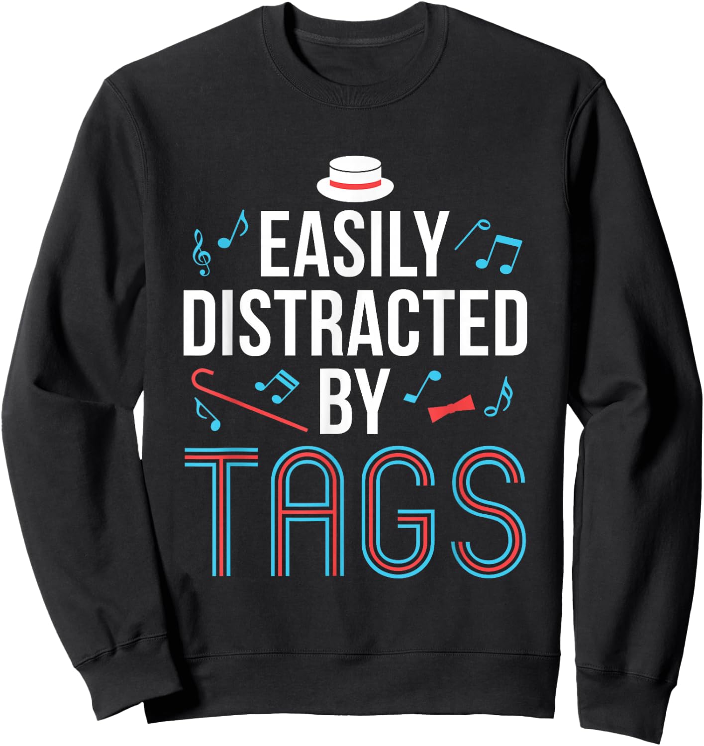 Barbershop Quartet Music Harmony Funny Tag Singing Sweatshirt - Sweatshirt | Black