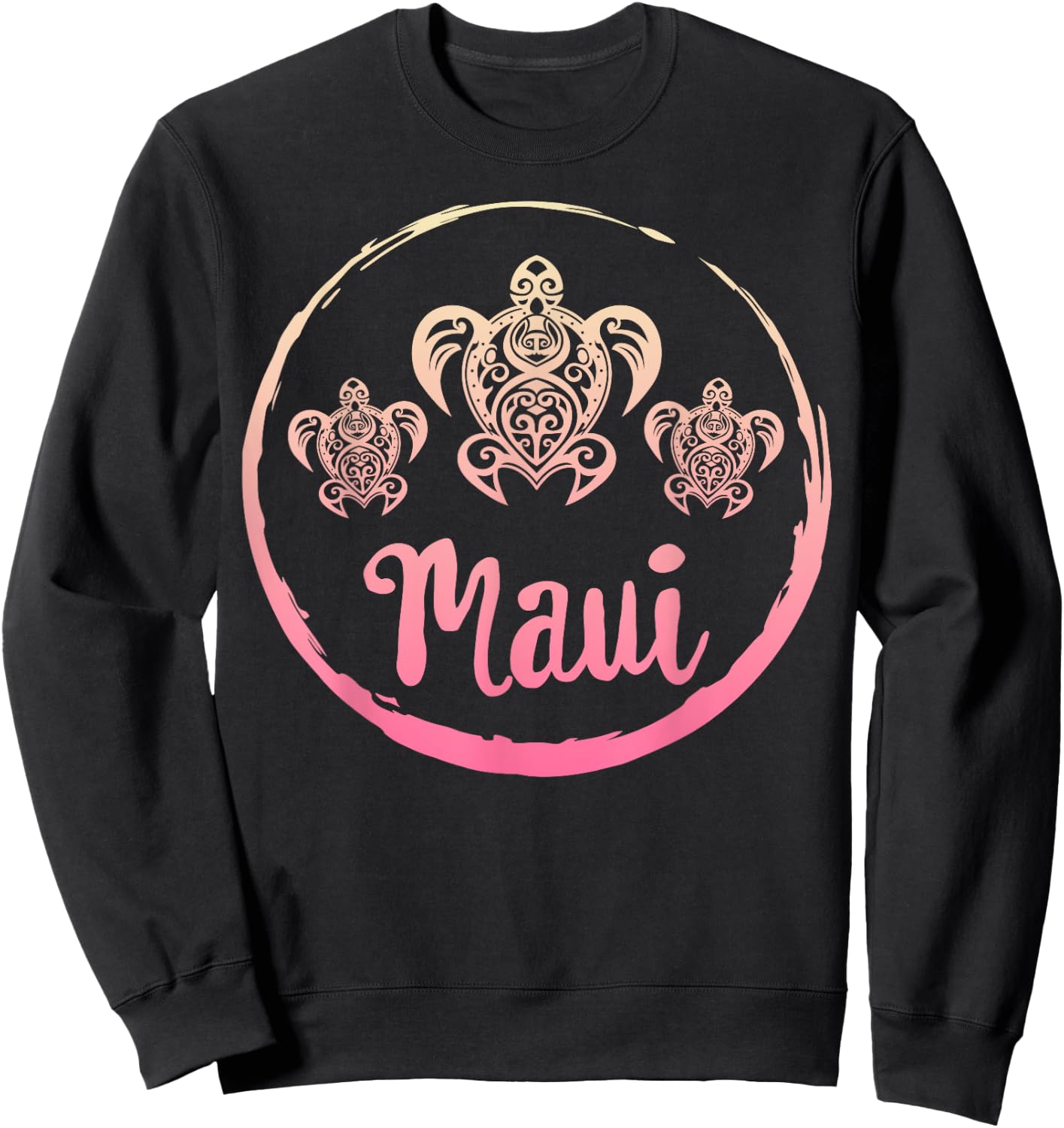 Hawaiian Sea Turtle Maui Sea Turtles Hawaiian Scuba Diving Sweatshirt - Sweatshirt | Black