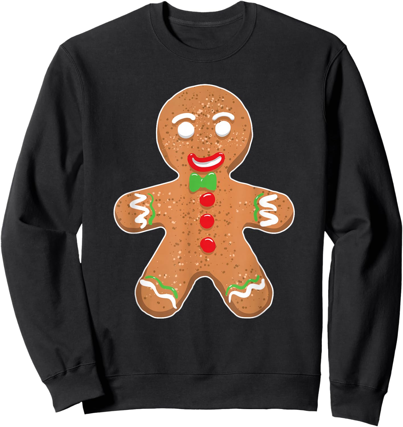 Gingerbread Man Christmas Cookie Costume Baking Team Sweatshirt - Sweatshirt | Black