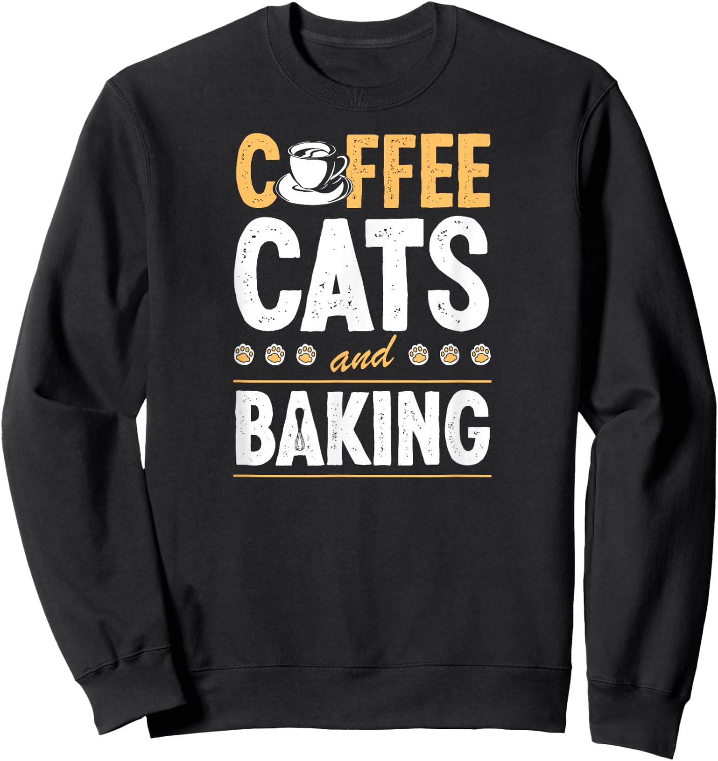 Coffee Cats And Baking Sweatshirt - Sweatshirt | Black