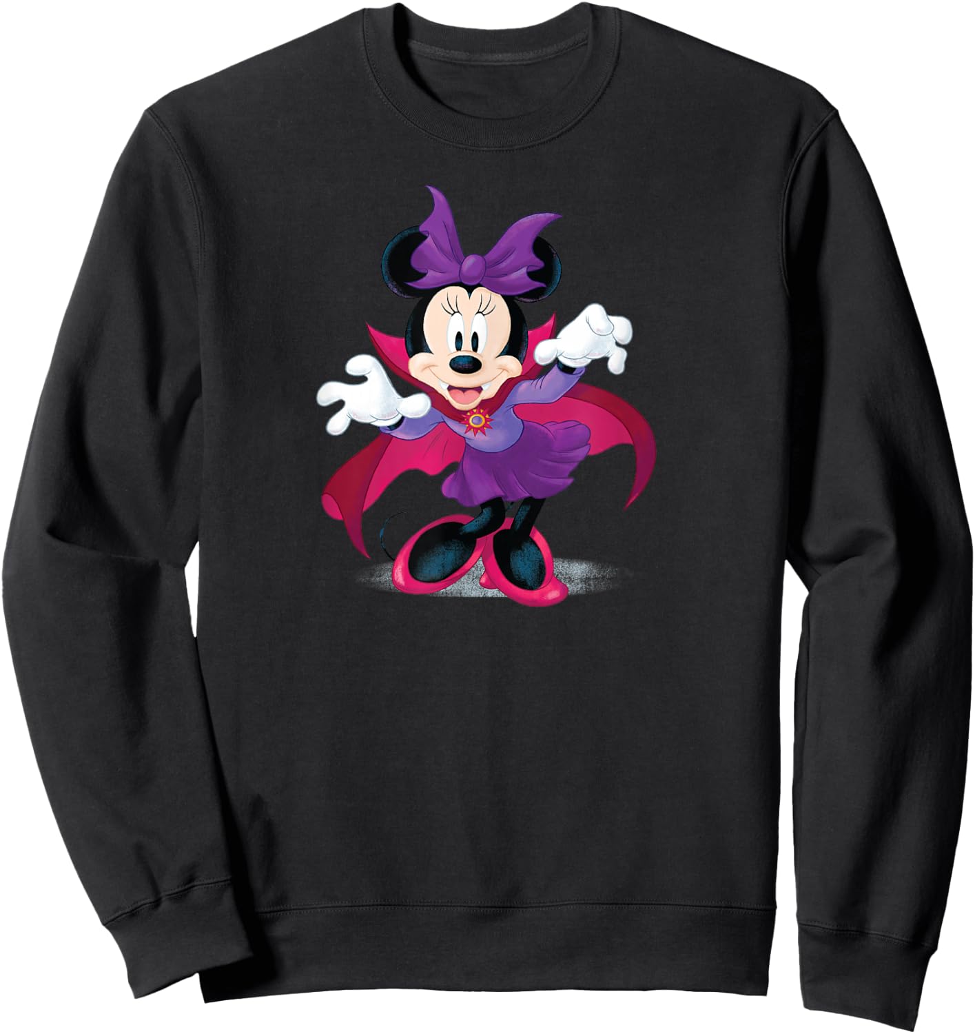 Disney Halloween Minnie Mouse Vampire Sweatshirt - Sweatshirt | Black