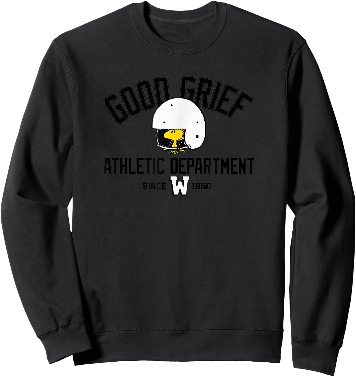 Peanuts - Woodstock Good Grief Athletic Department 1950 Sweatshirt - Sweatshirt | Black