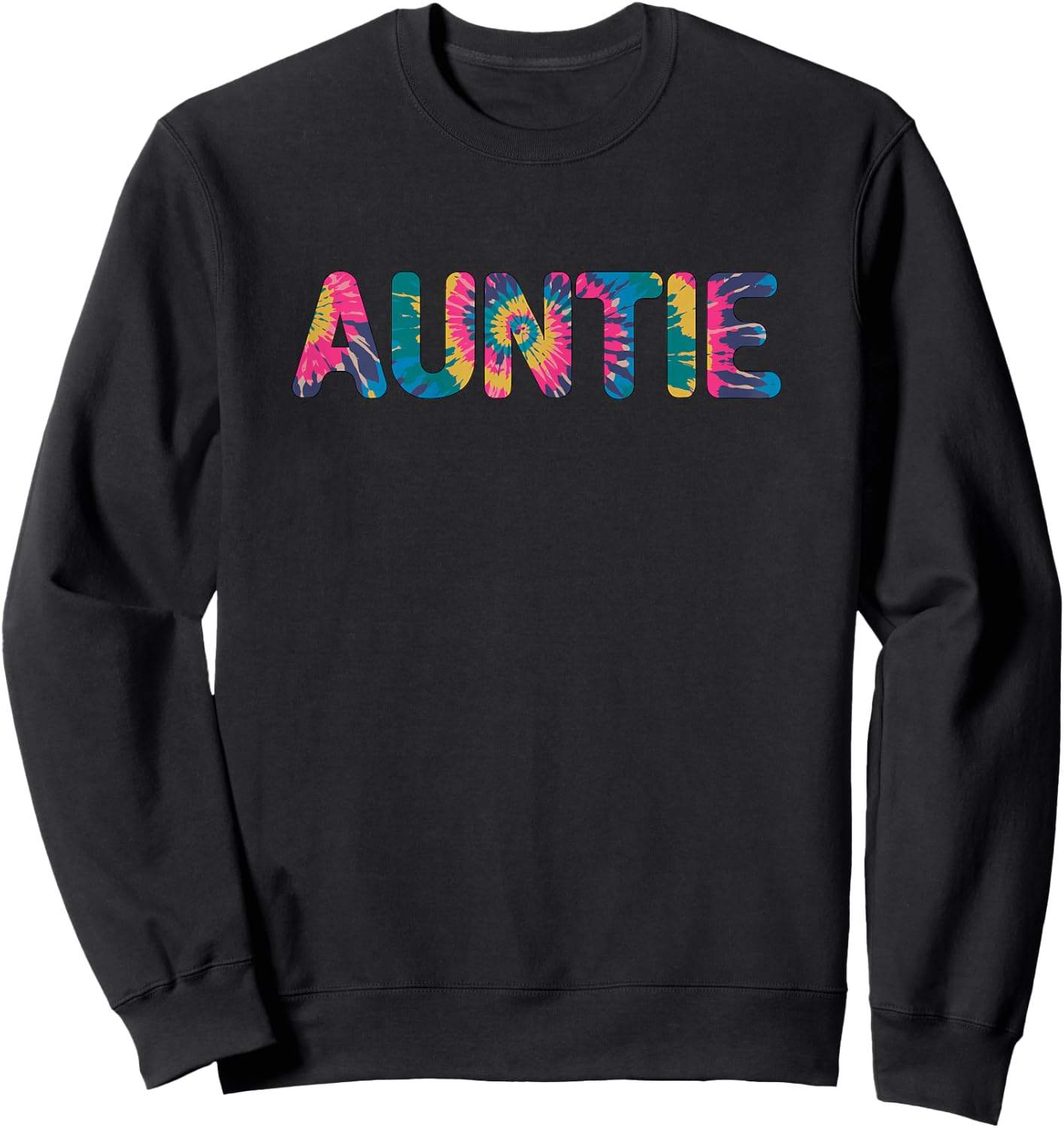Tie-Dye Auntie Sweatshirt - Sweatshirt | Black
