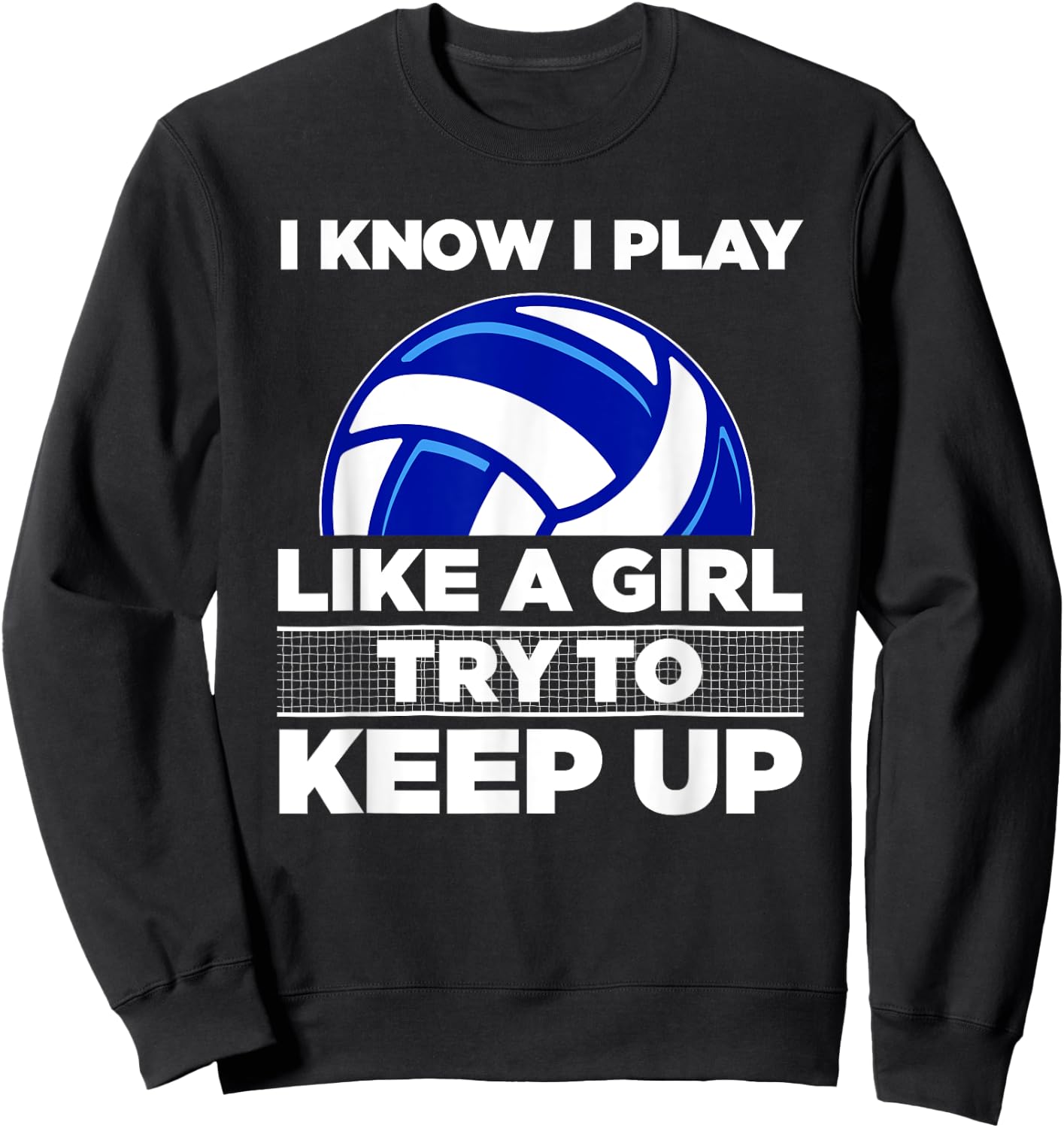 Cool Volleyball Girls Youth Volleyball Team Sports Sweatshirt - Sweatshirt | Black