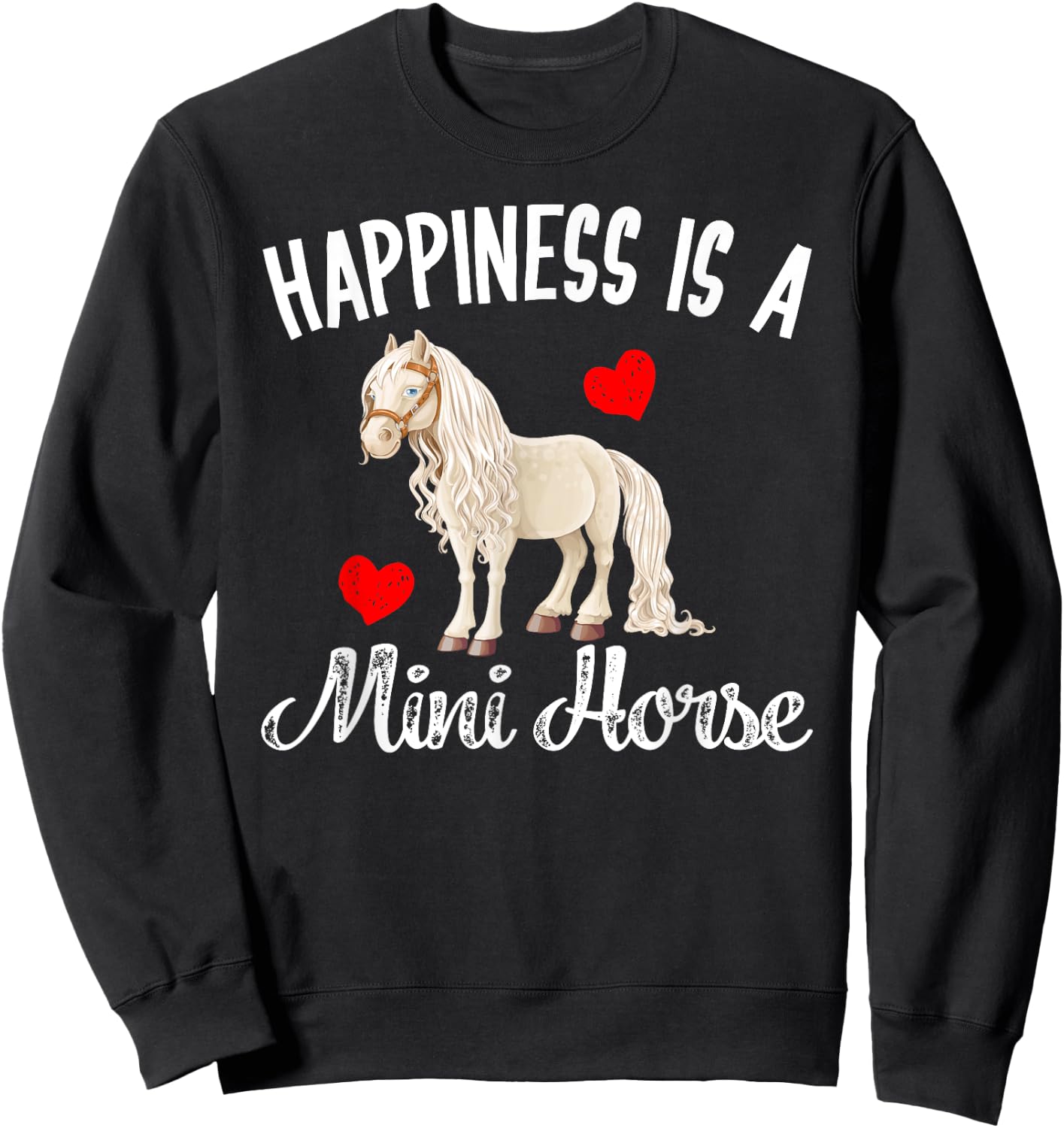 Miniature Horse Gifts Mini Horse Shirt Pet Horse Lovers Sweatshirt - Sweatshirt | Black